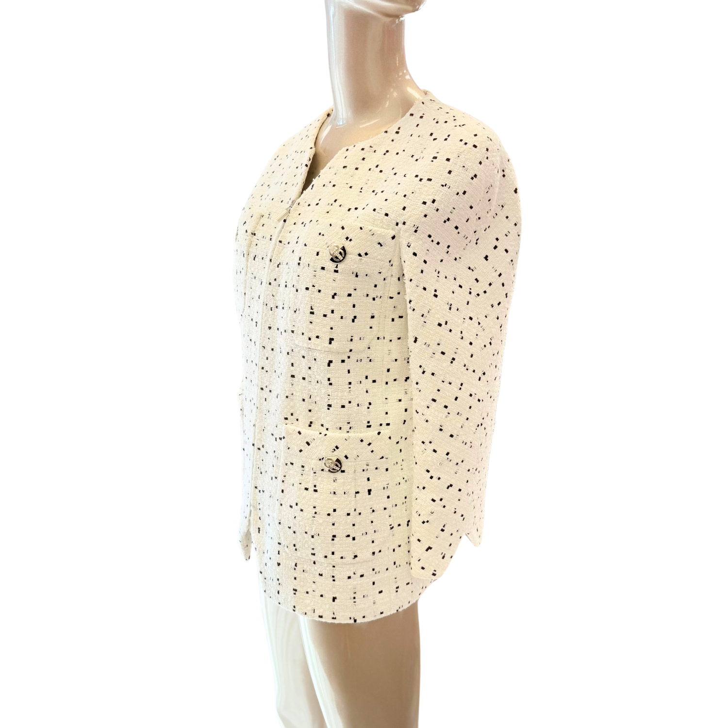 Chanel Tweed Printed Blazer
