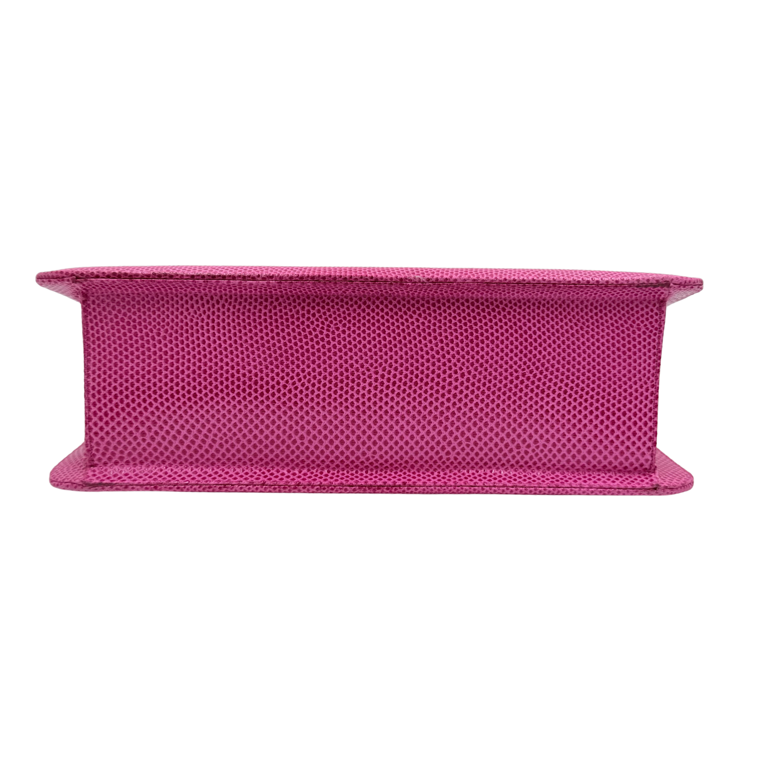 Judith Lieber Vintage Lizard Leather Top Handle Bag Pink