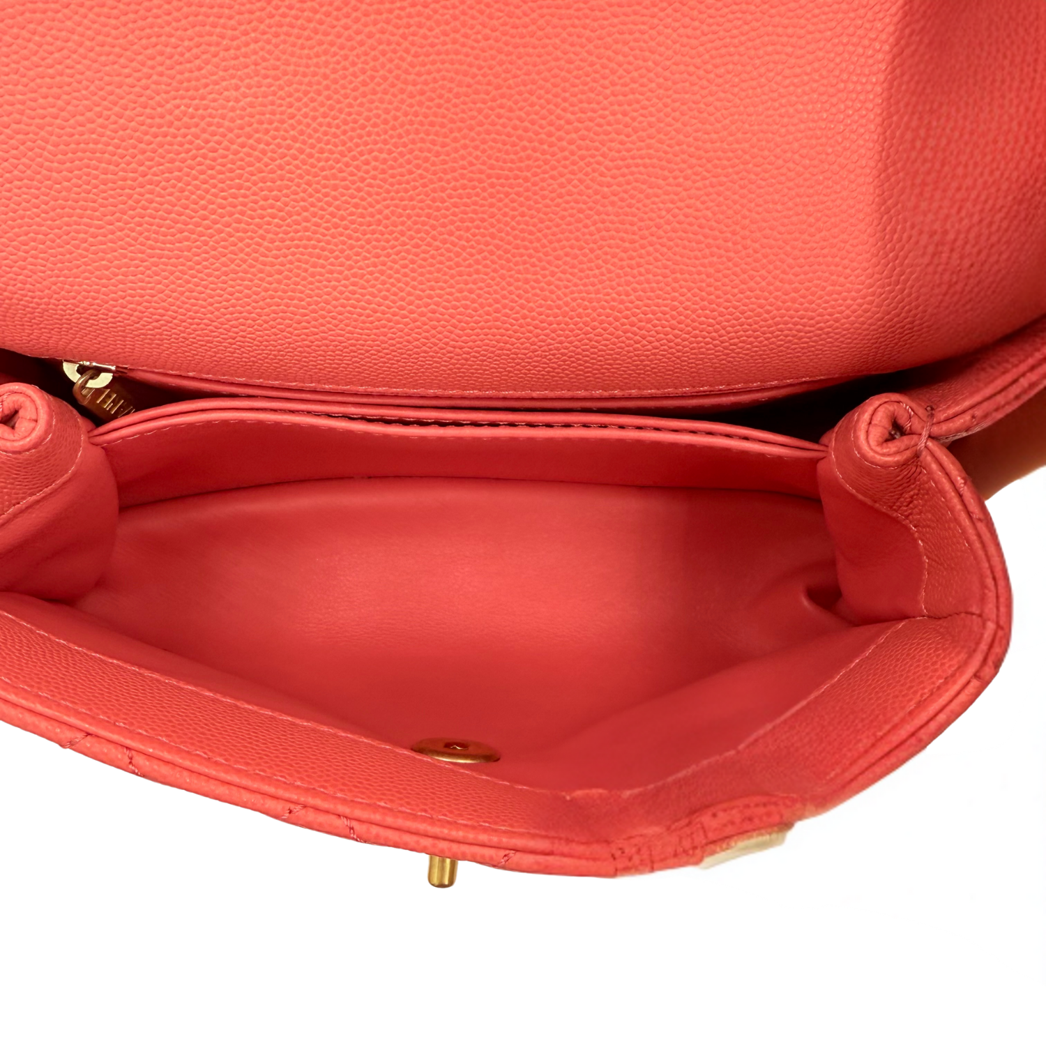 Chanel Lizard Trimmed Coco Mini Top Handle Bag Pink
