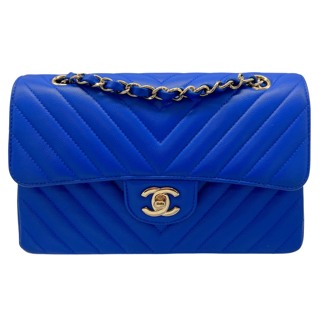 Chanel Small Classic Double Flap Blue