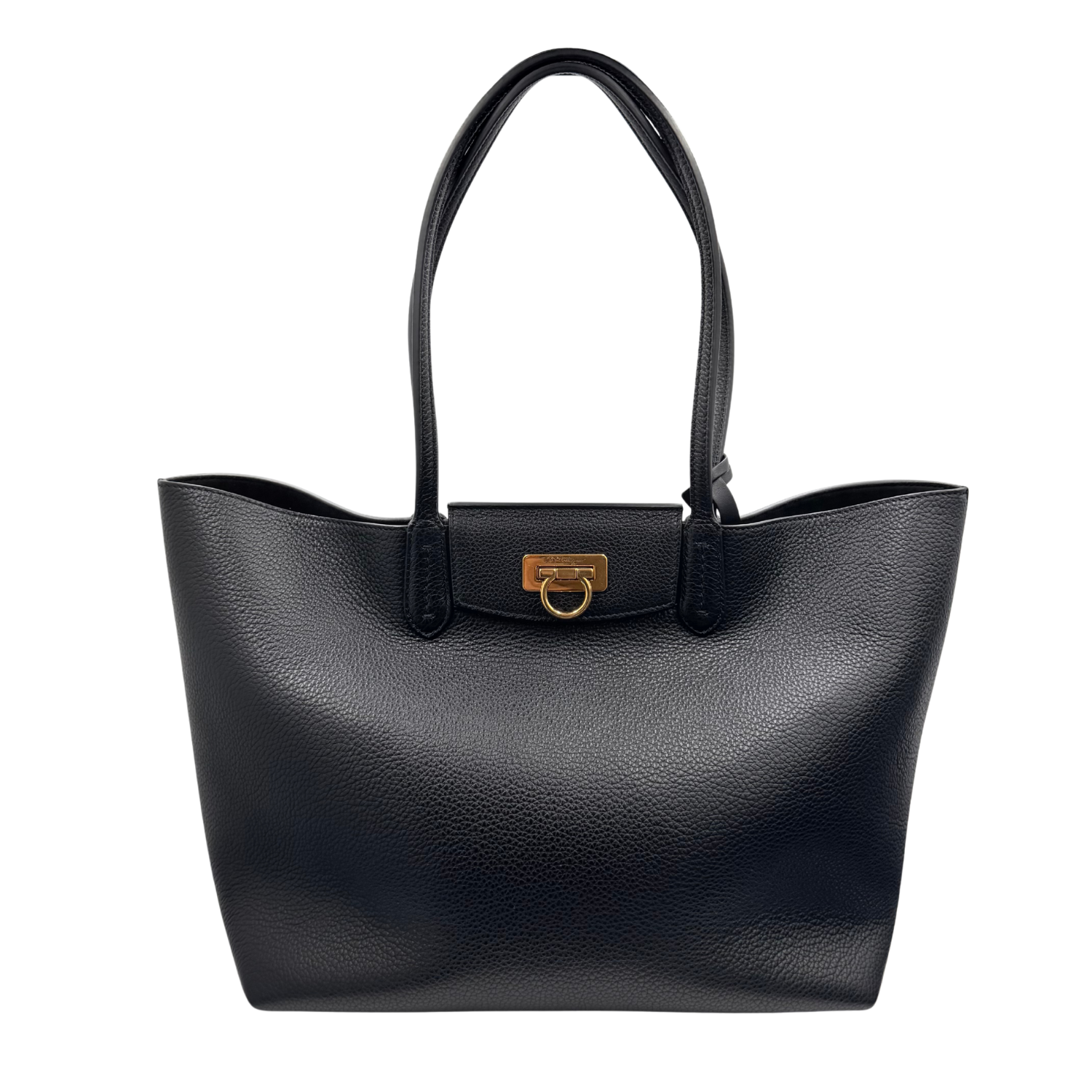 Salvatore Ferragamo Leather Shoulder Bag Black