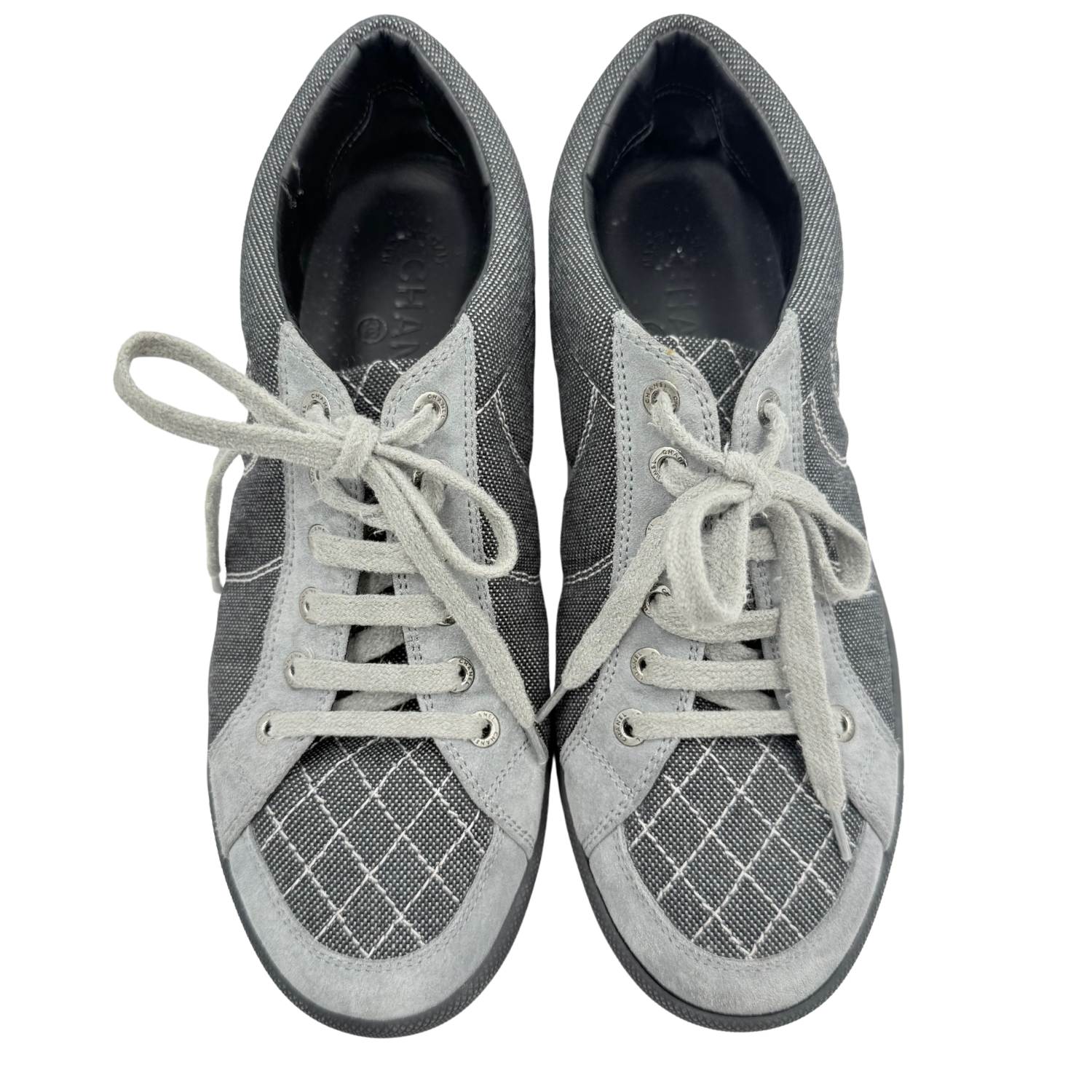 Chanel Cloth Trainers Grey
