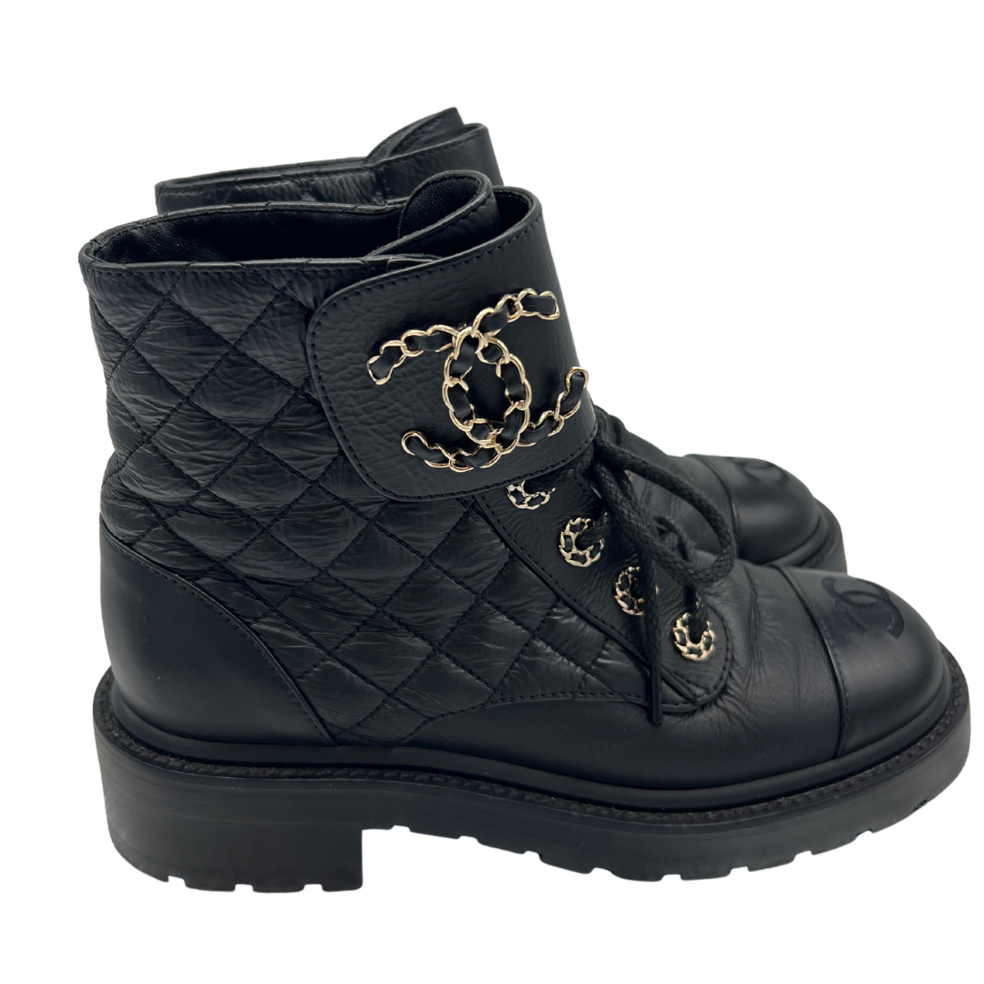 Chanel Combat Boots