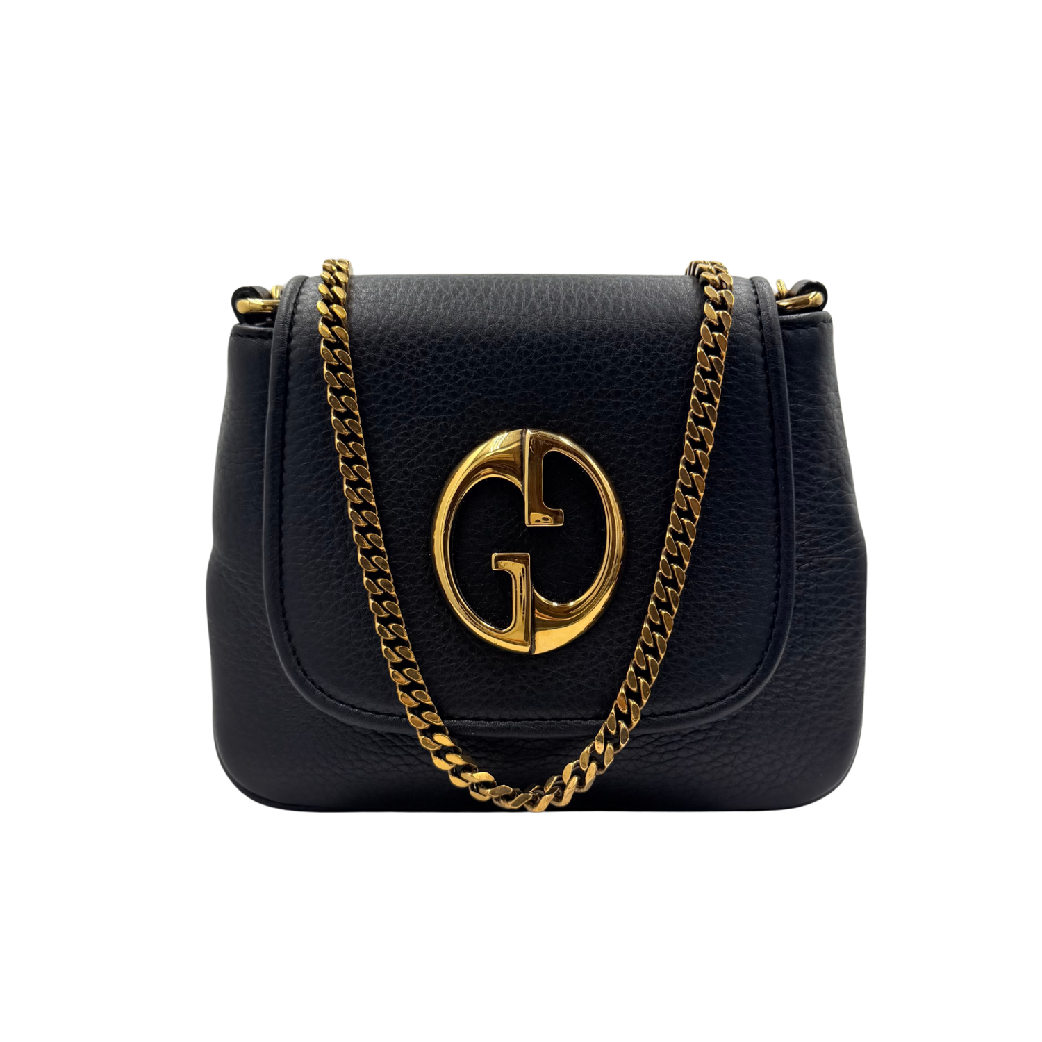 Small Pebbled Calfskin 1973 Shoulder Bag Black