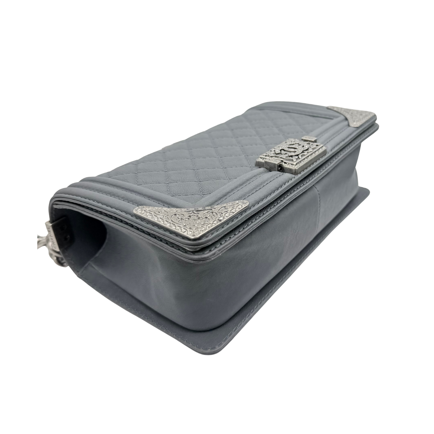 Chanel Medium Paris-Dallas Cowboy Boy Bag Gray