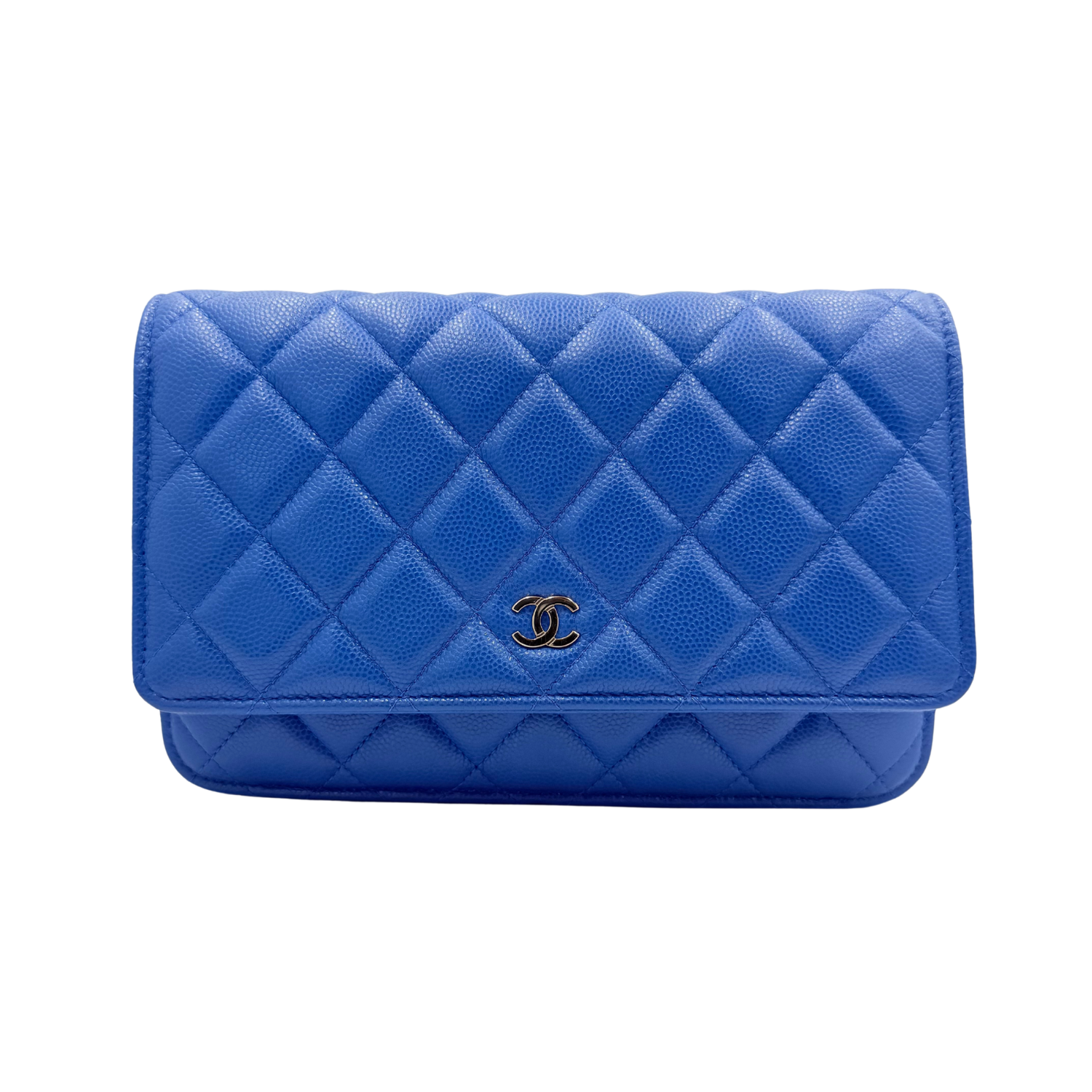 Chanel Classic Caviar Wallet on Chain Royal Blue