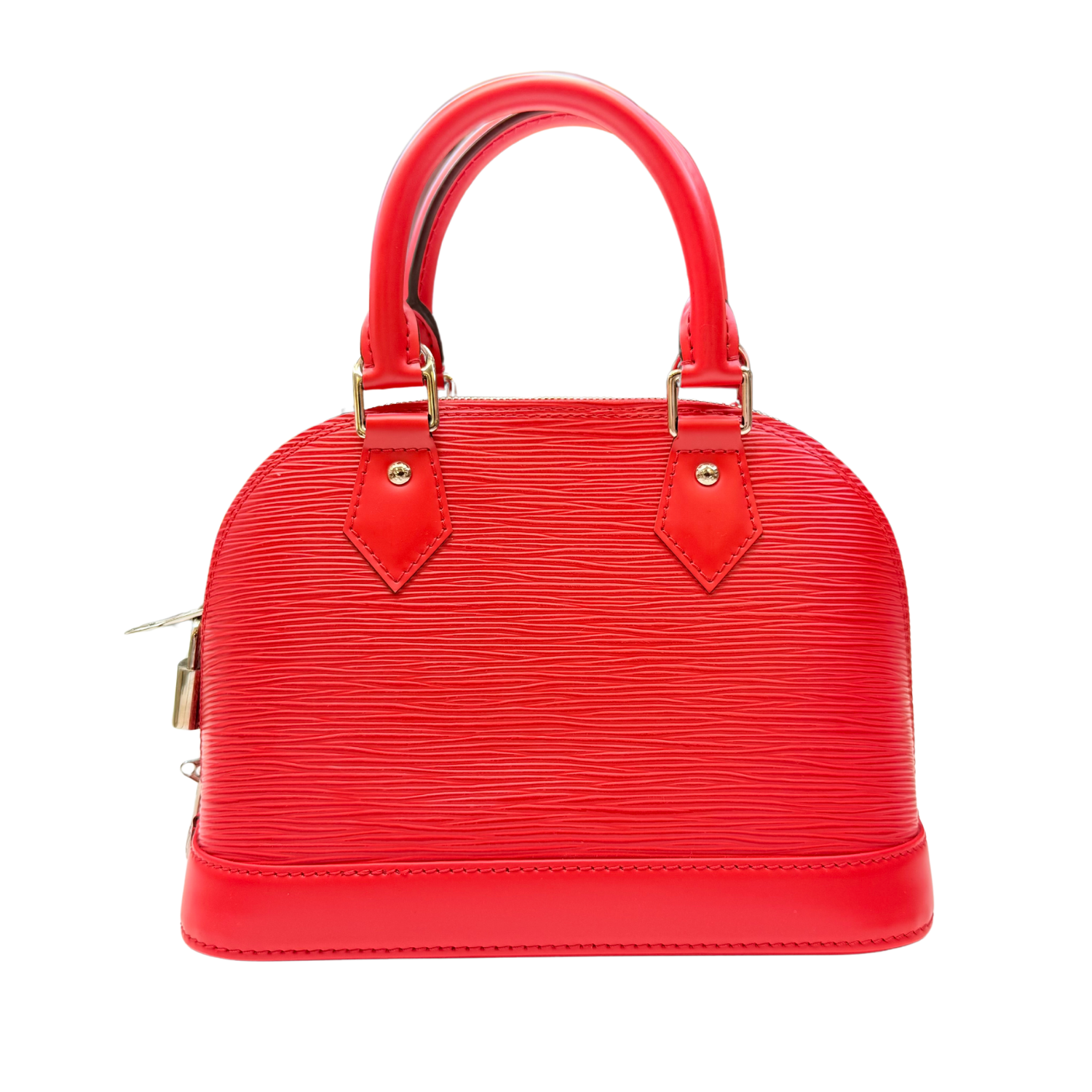 Louis Vuitton Epi Alma BB Coquelicot Bag Red