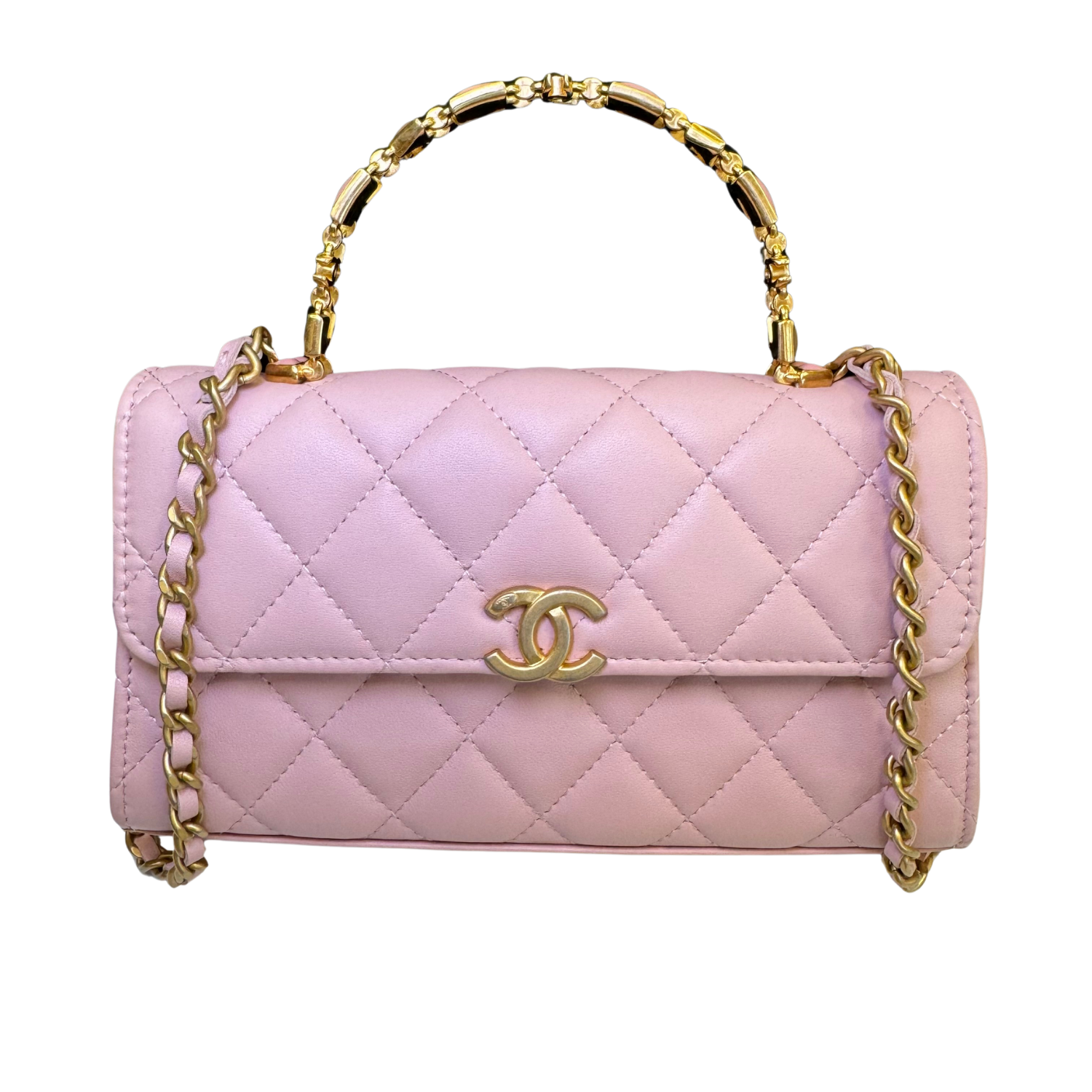 Chanel 2022 Mini Rectangular Flap Bag Pink