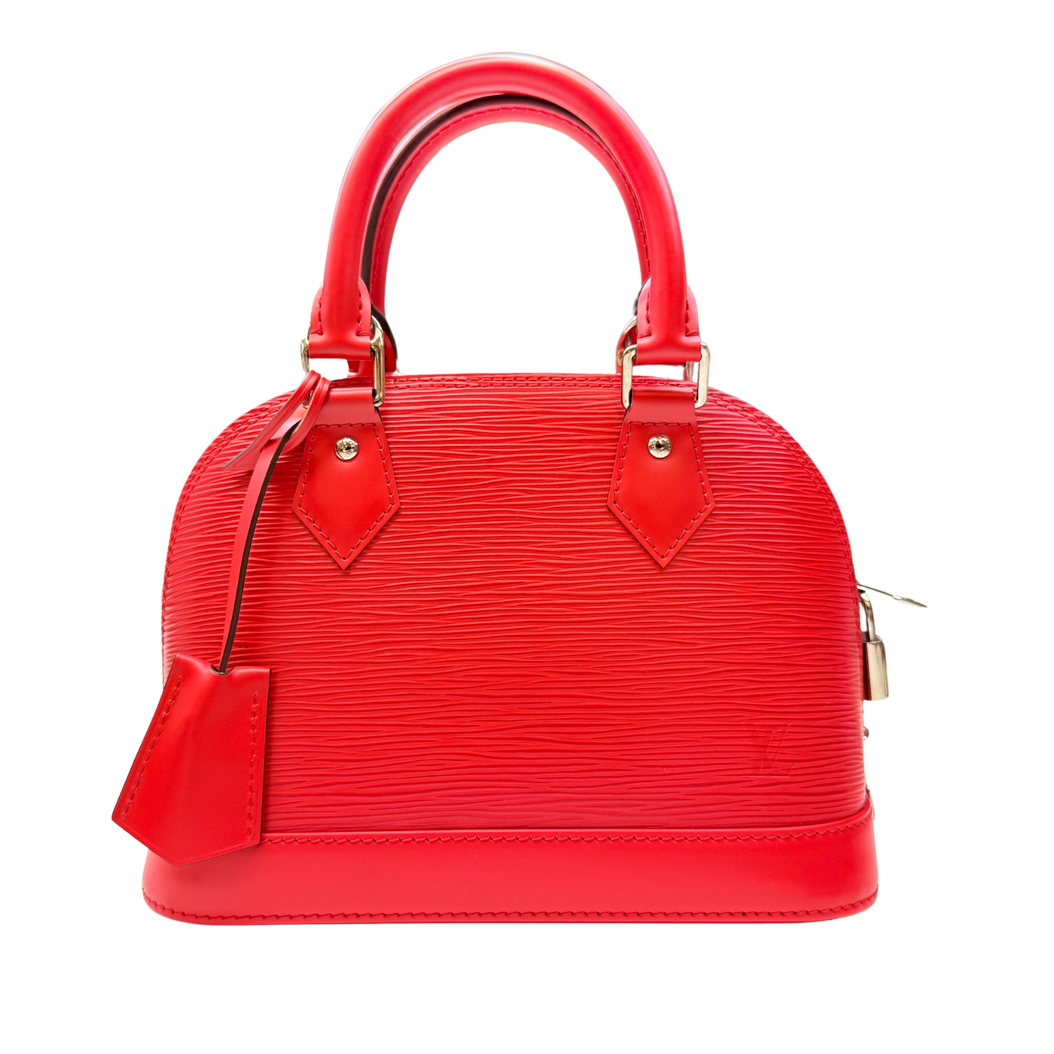 Louis Vuitton Epi Alma BB Coquelicot Bag Red