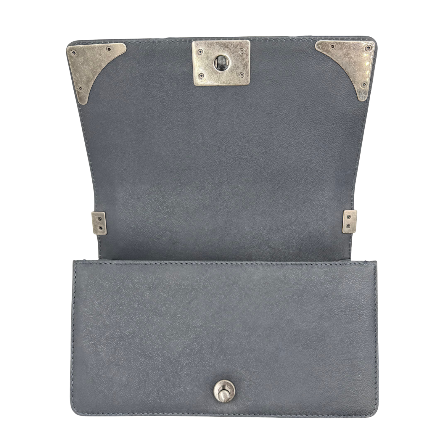 Chanel Medium Paris-Dallas Cowboy Boy Bag Gray