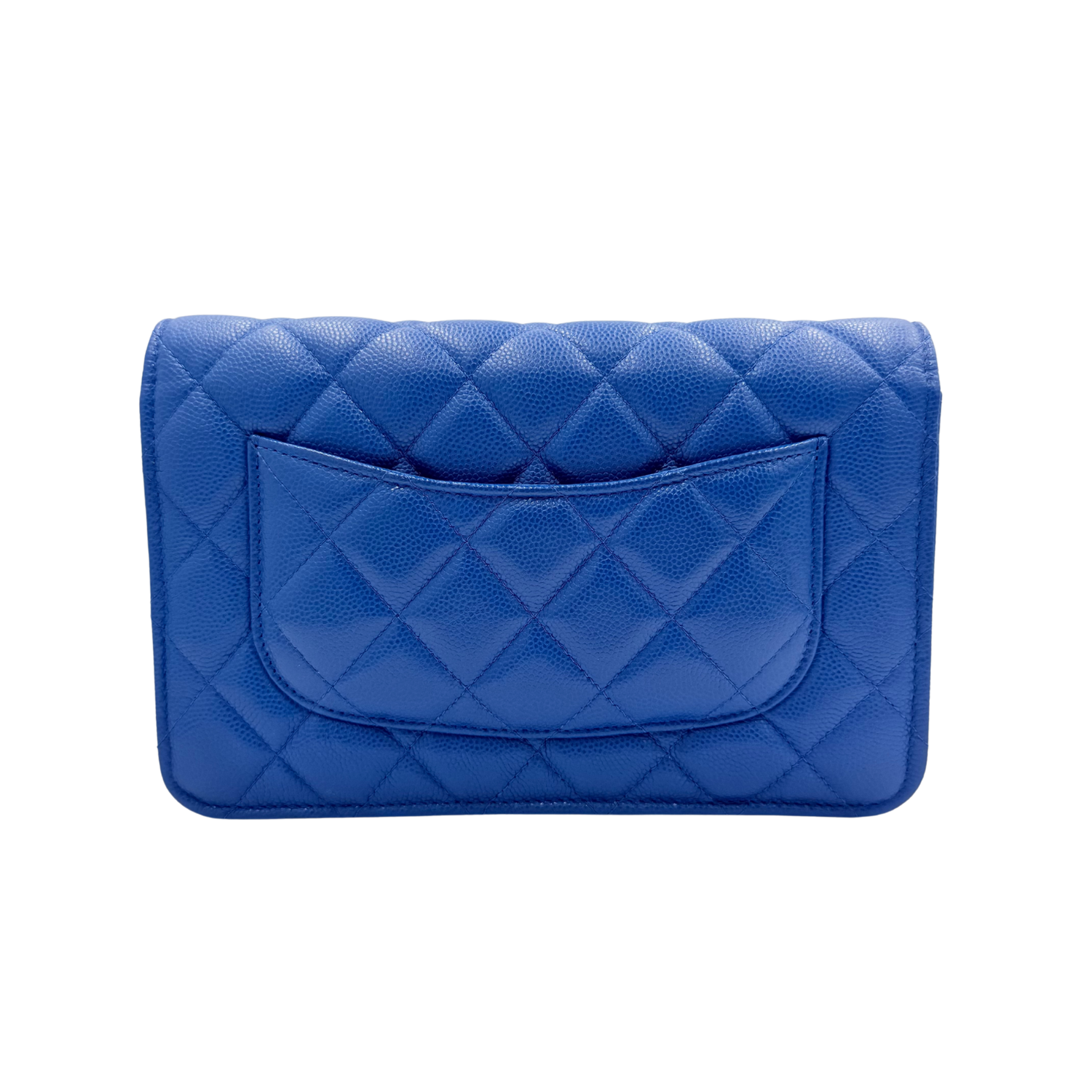 Chanel Classic Caviar Wallet on Chain Royal Blue