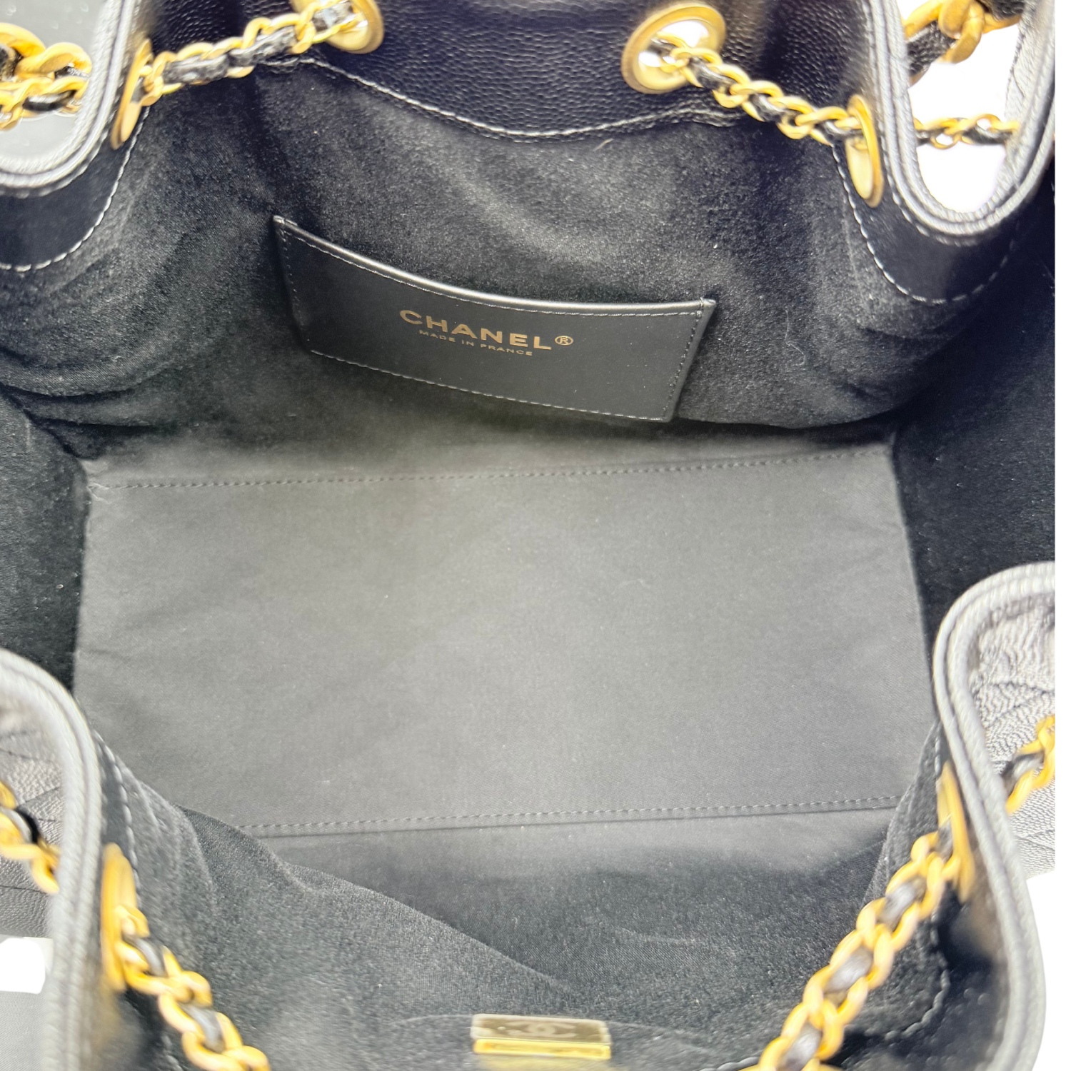 Chanel 25 Small Hobo Handbag Black