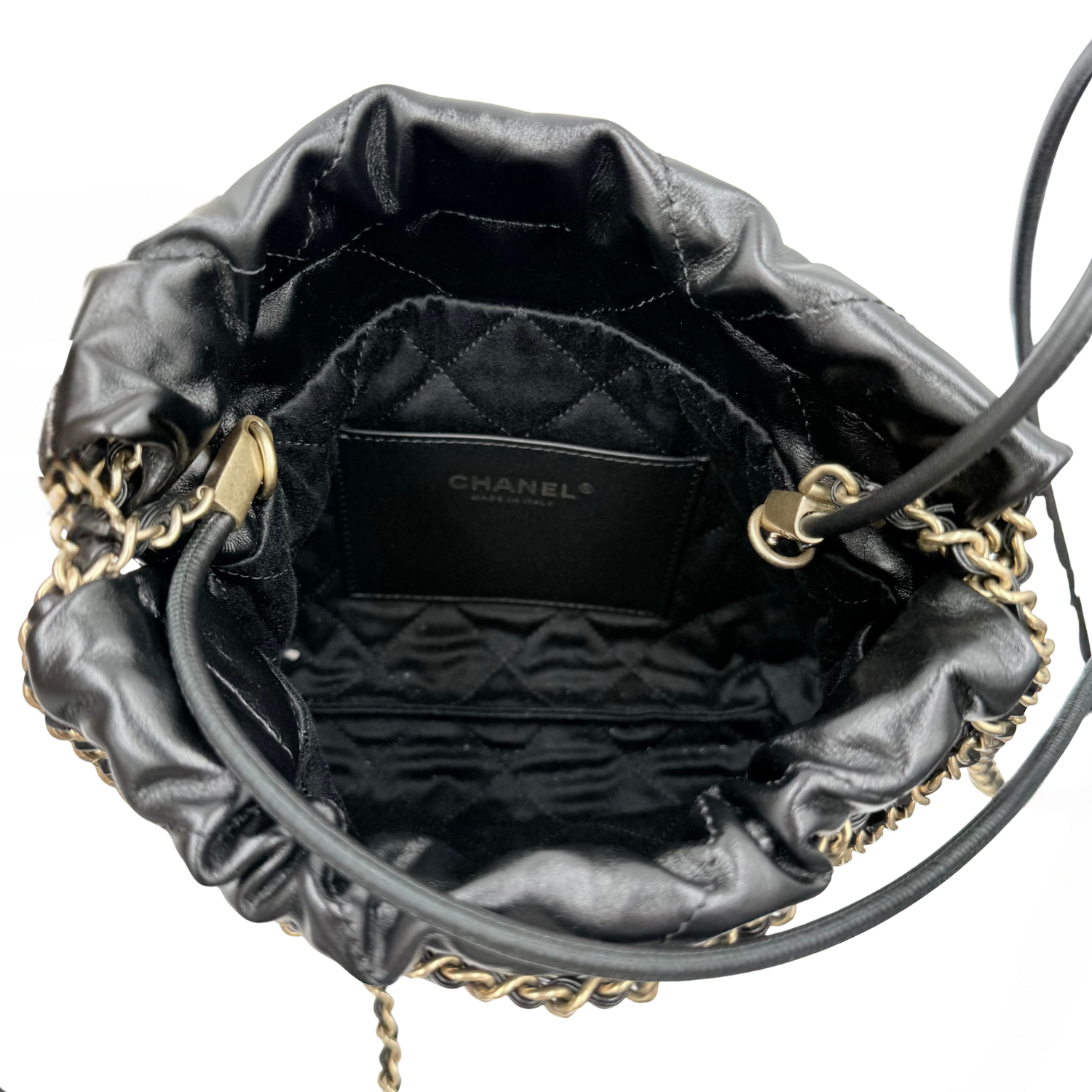 Chanel 22 Mini Hobo Bag Black and Cream