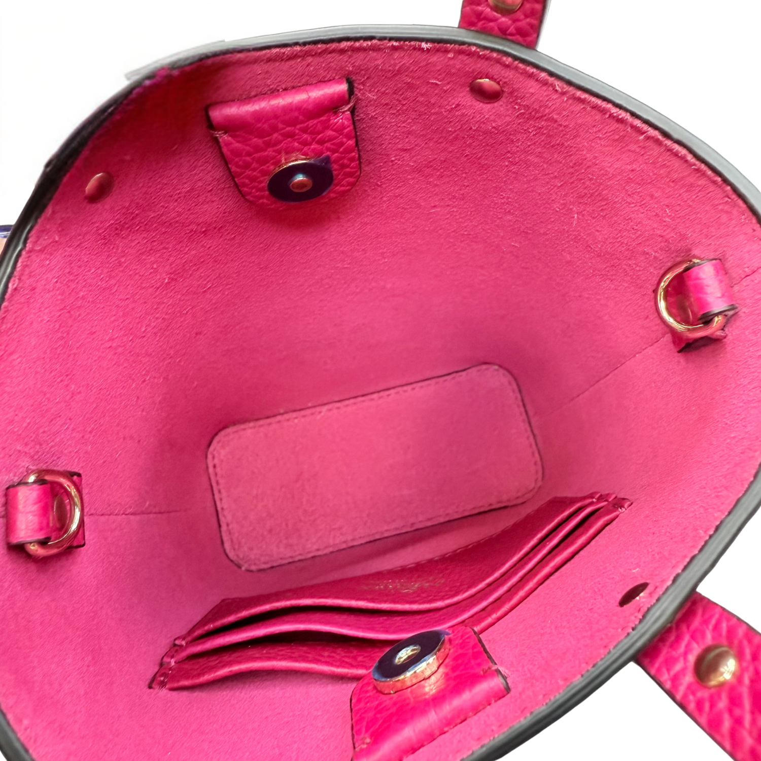Valentino Rockstud Calfskin Crossbody Bag Magenta