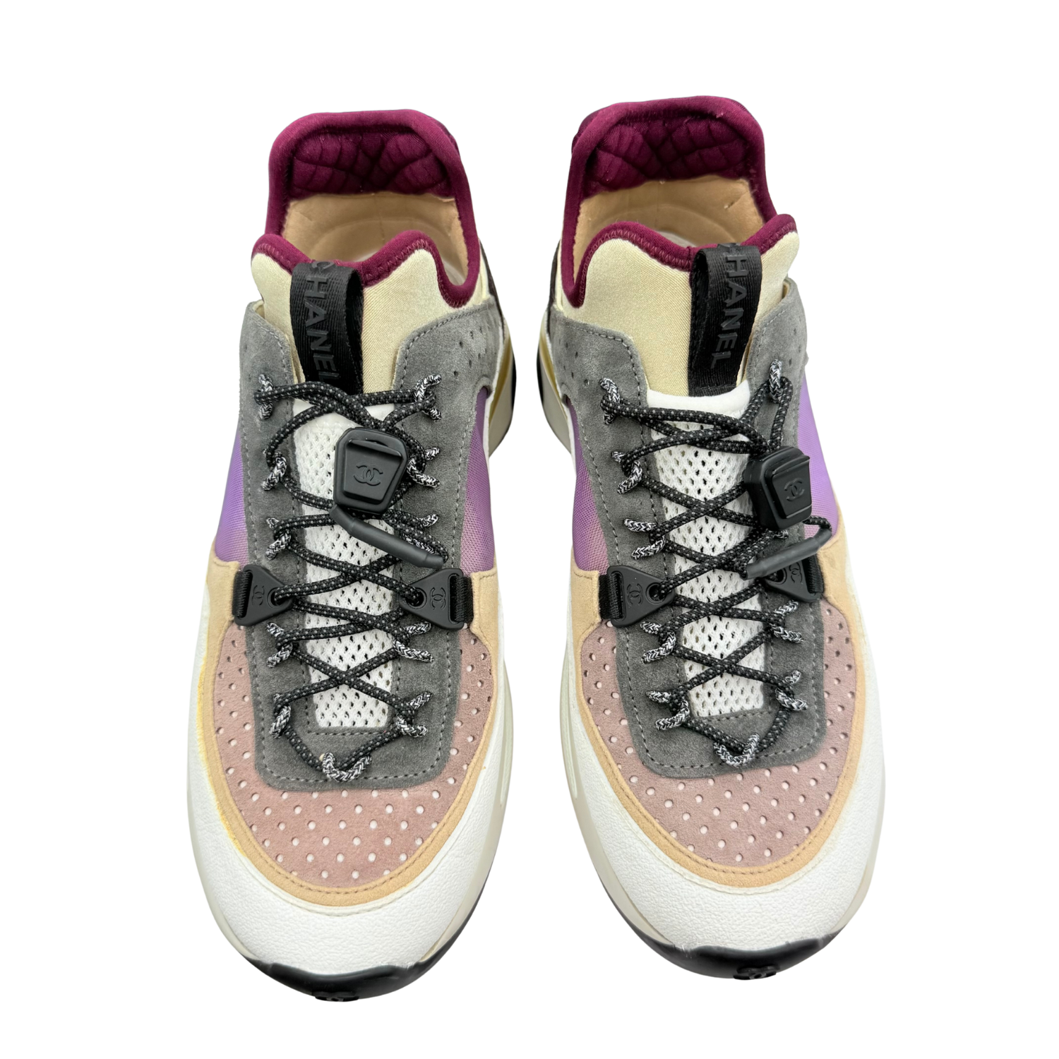 Chanel CC Athletic Sneakers Purple Print