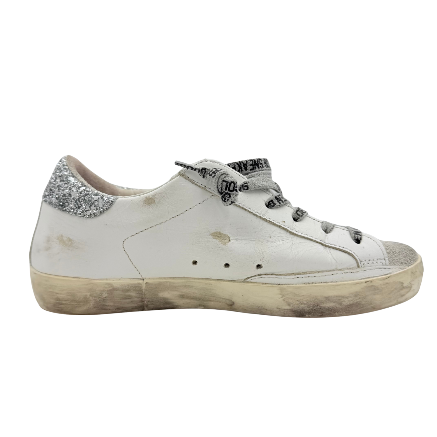 Golden Goose Superstar Croco Glitter Low-Top Sneakers