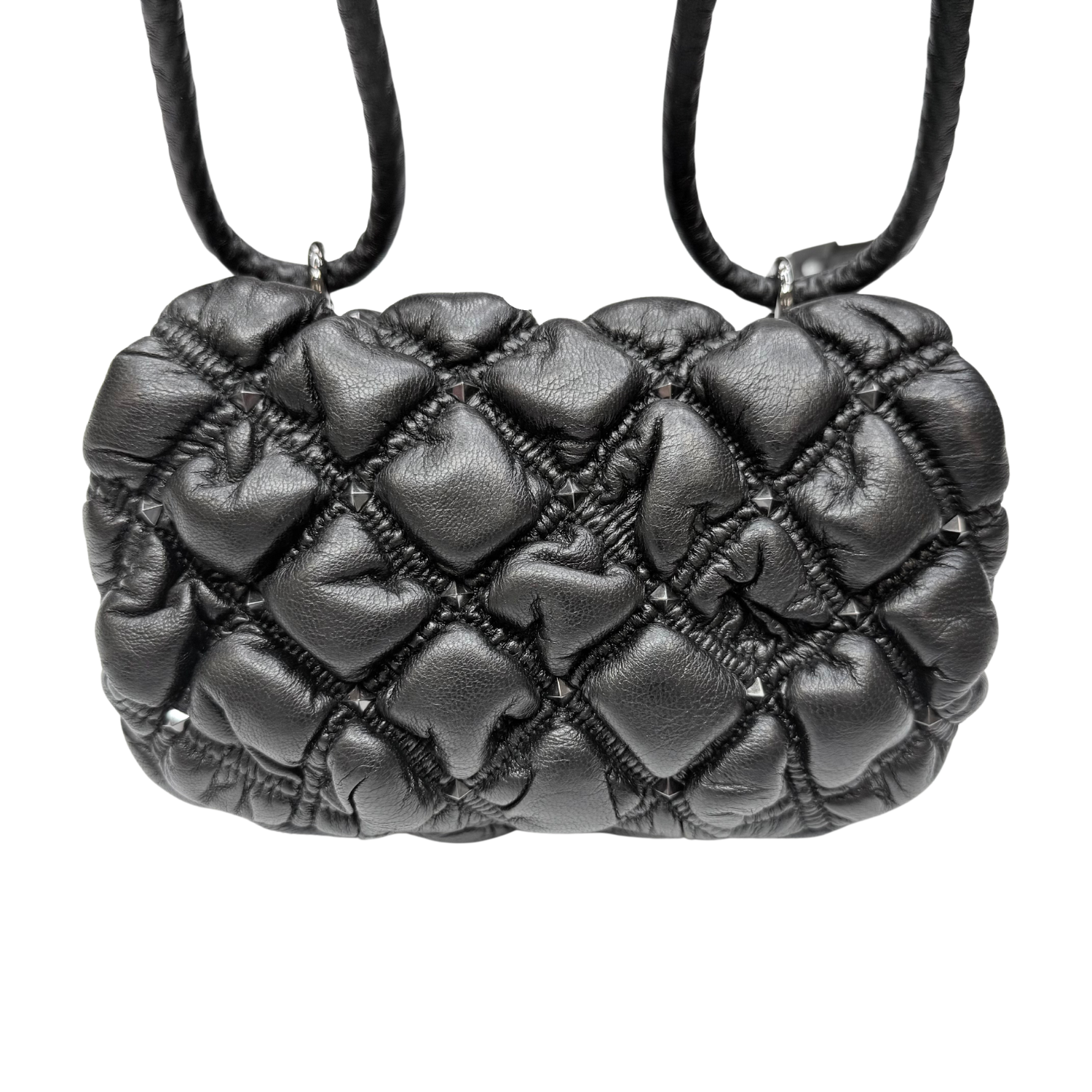 Valentino Rockstud Spike Me Crossbody Bag Black