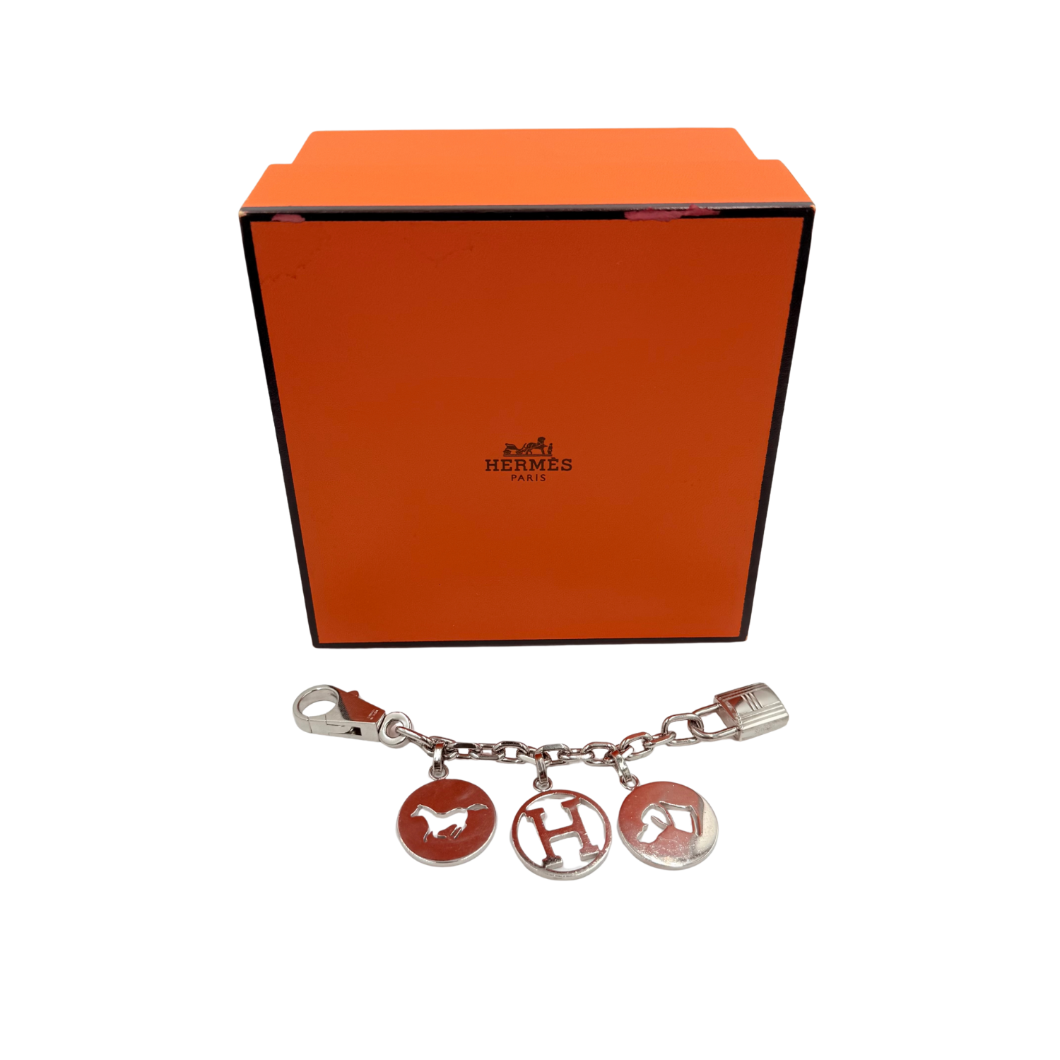 Hermès Olga Breloque Bag Charm Silver