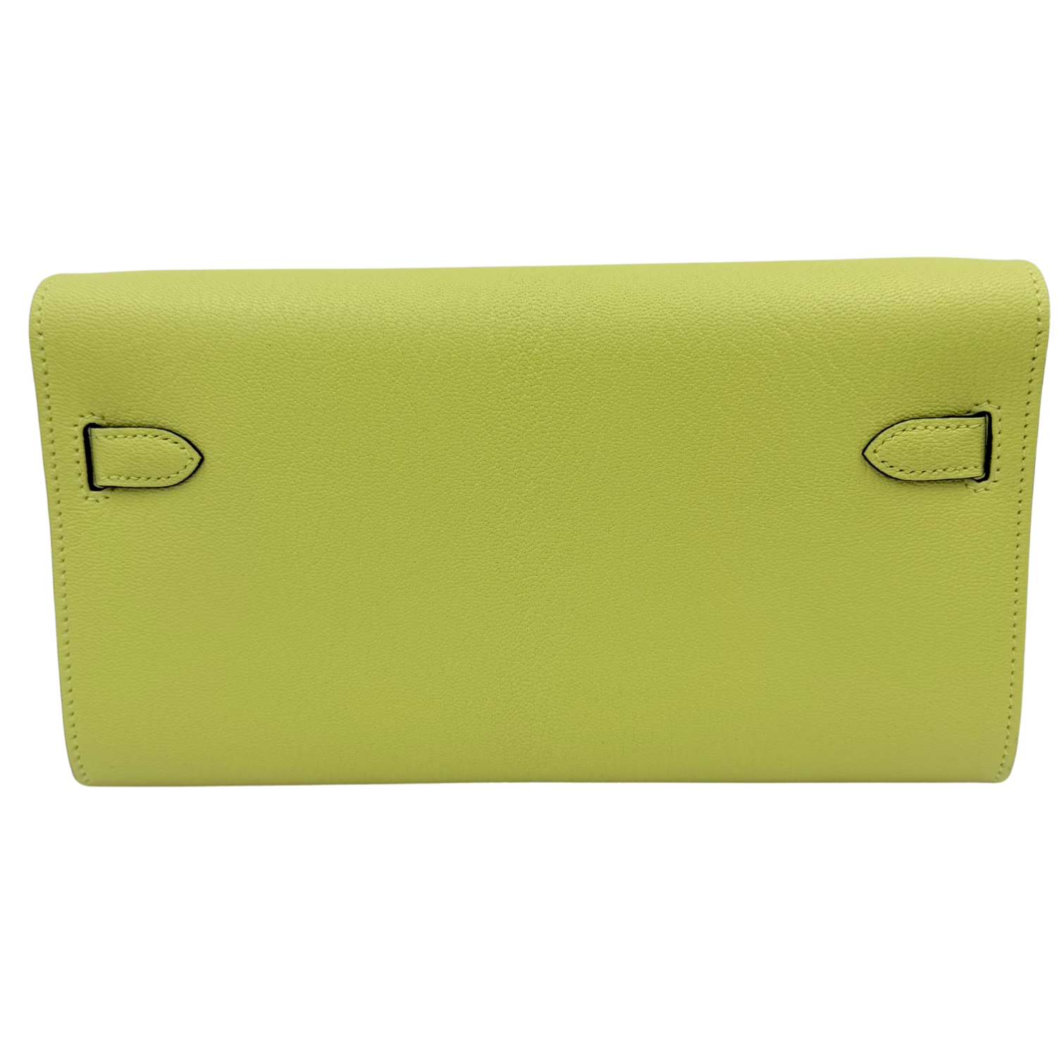 Kelly Wallet To Go Chevre Palladium Hardware Jaune Bourgeon