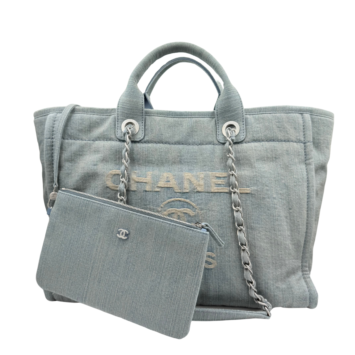 Chanel Medium Deauville Tote Grey