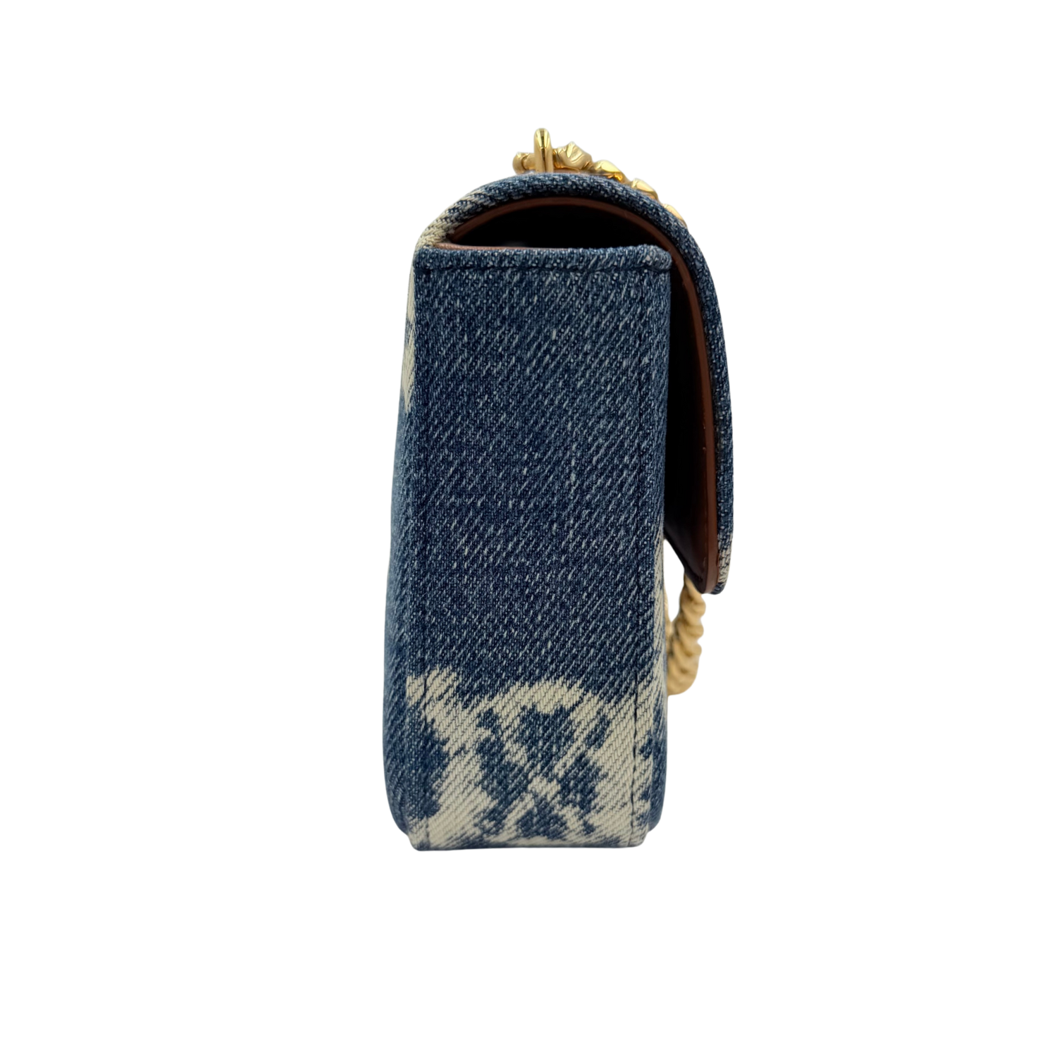 Celine Triomphe Claude Chain Bag Denim
