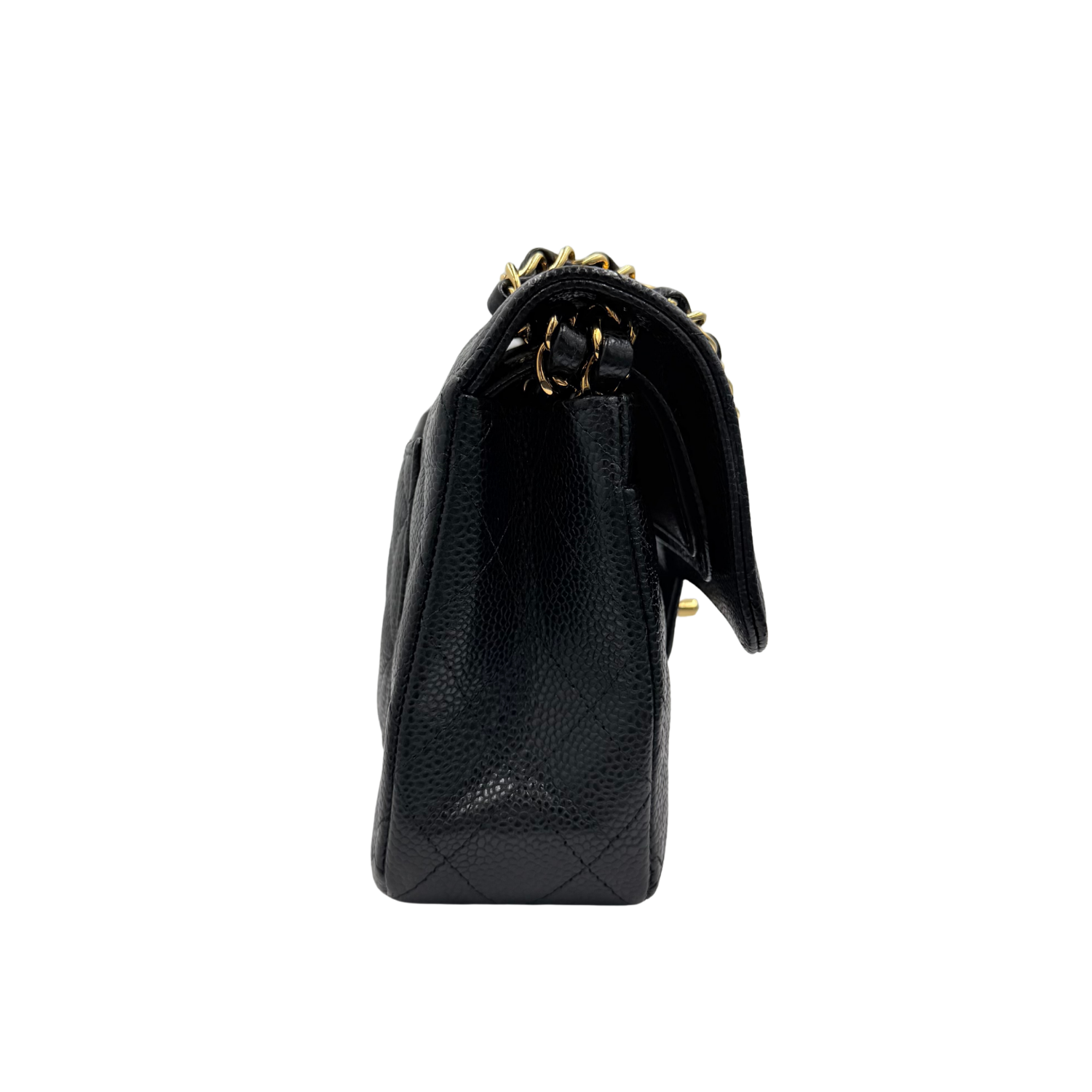 Chanel Small Quilted Caviar Classic Double Flap Bag Black
