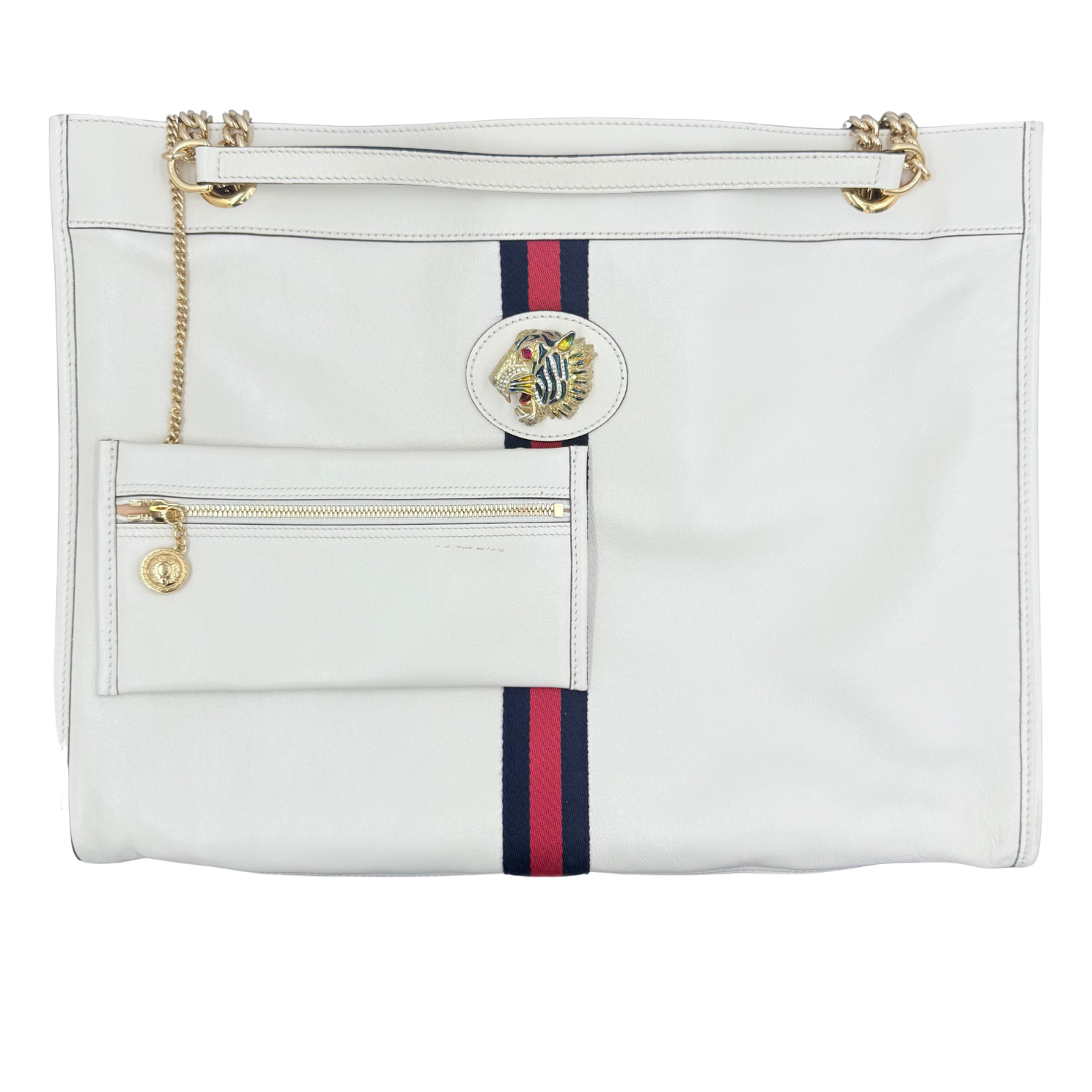 Gucci Leather Rajah Large White