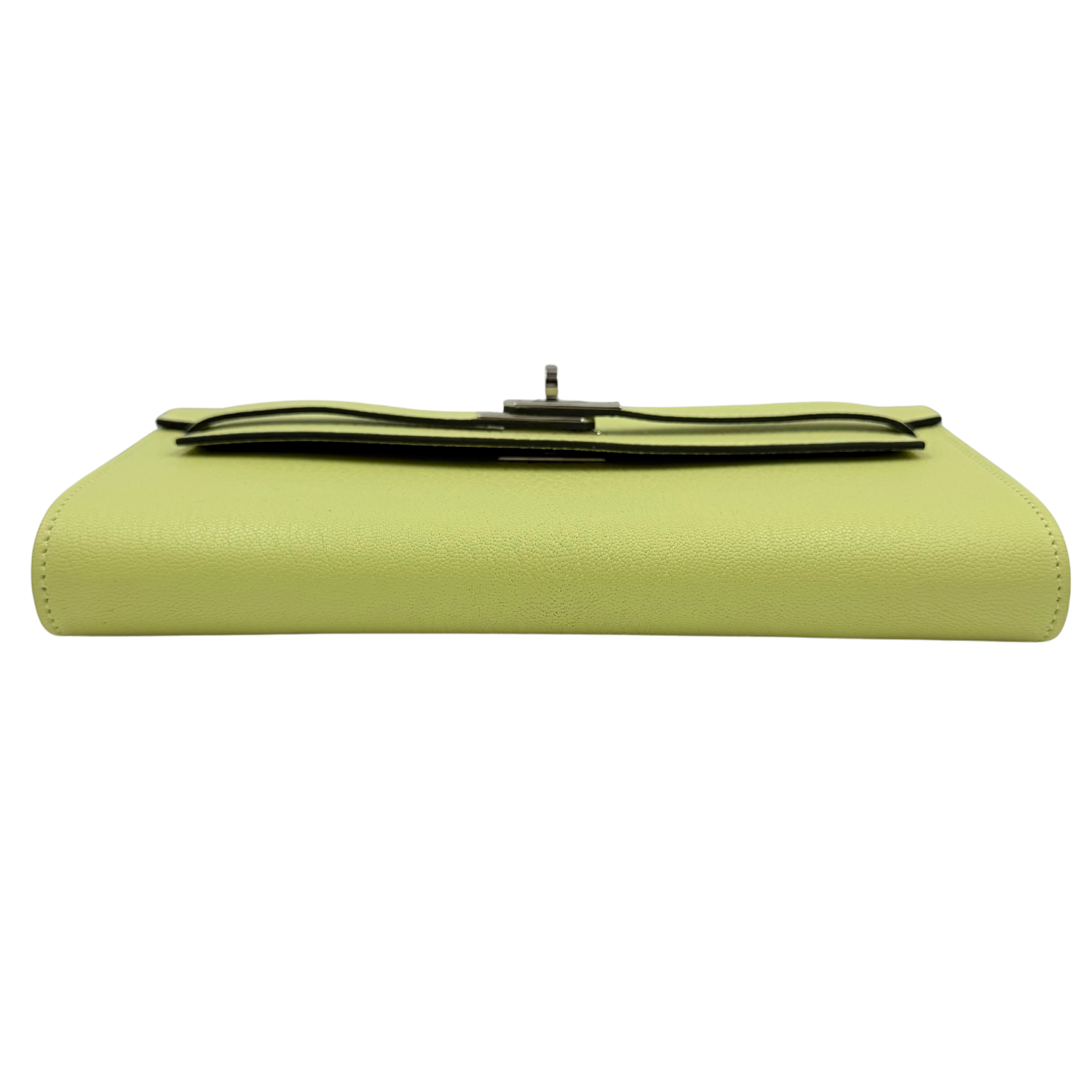 Kelly Wallet To Go Chevre Palladium Hardware Jaune Bourgeon