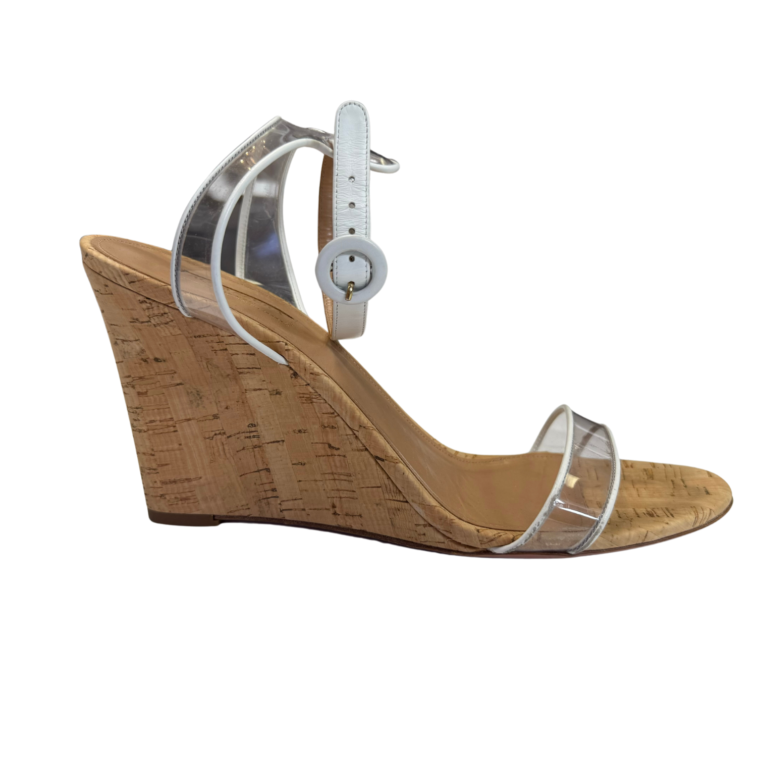 Aquazzura Strappy Cork Wedges
