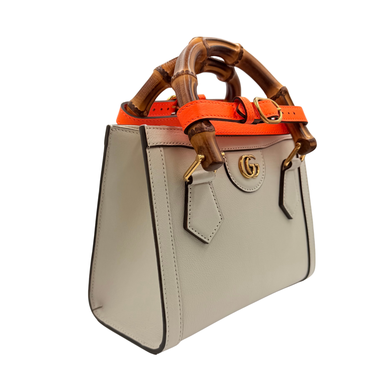 Mini Diana Tote Back Mystic White
