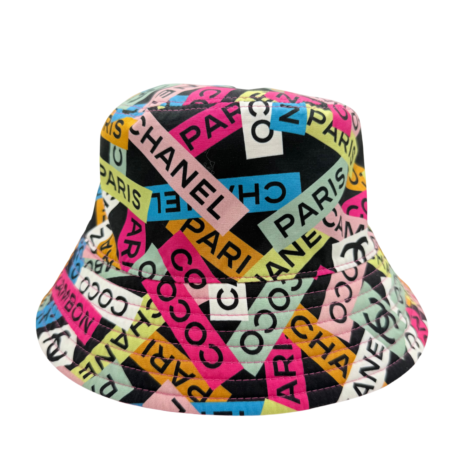 Chanel CC Canvas Reversible Bucket Hat Multicolor