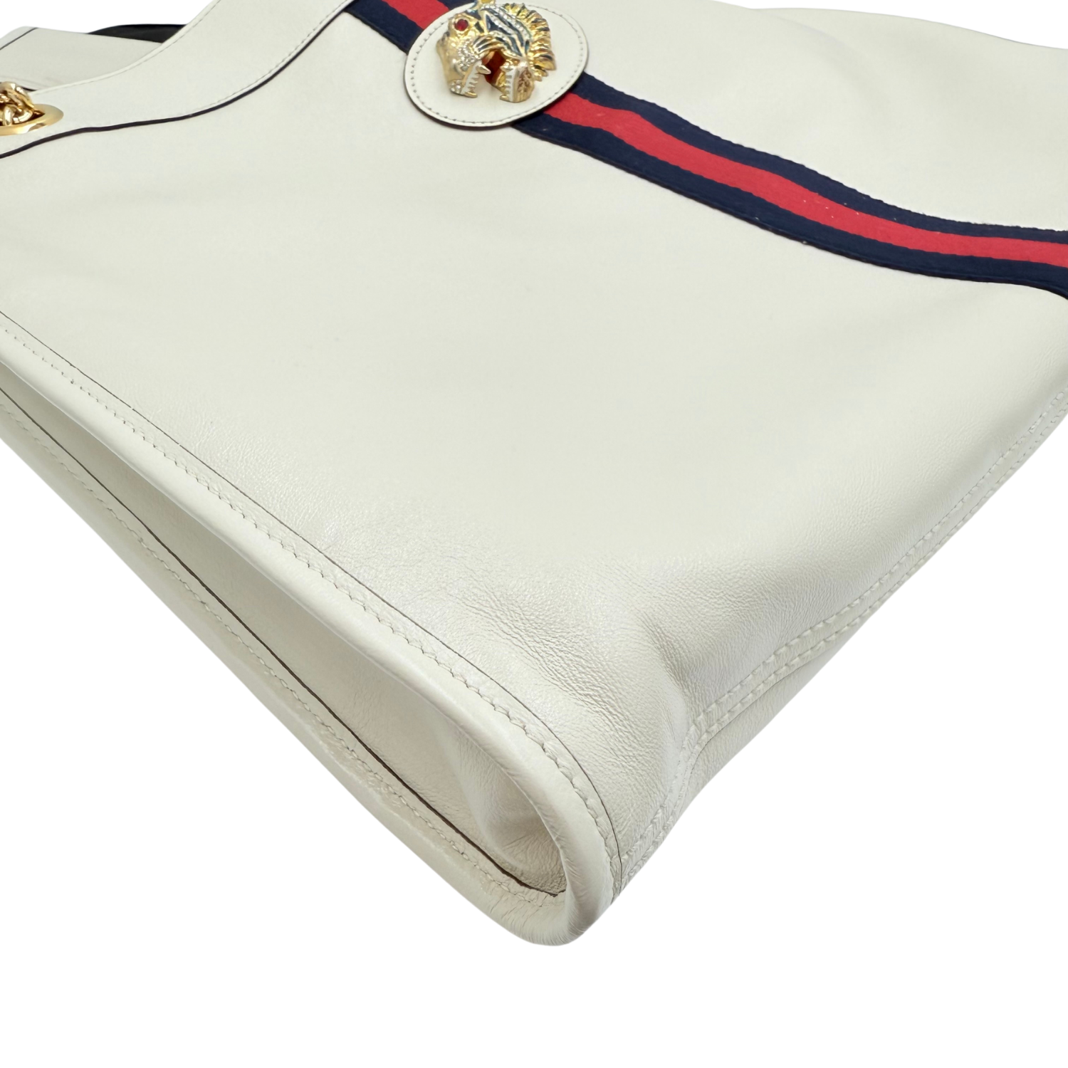 Gucci Leather Rajah Large White