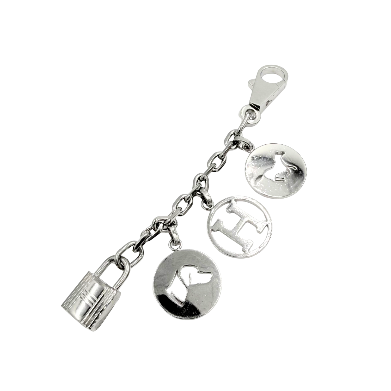 Hermès Olga Breloque Bag Charm Silver