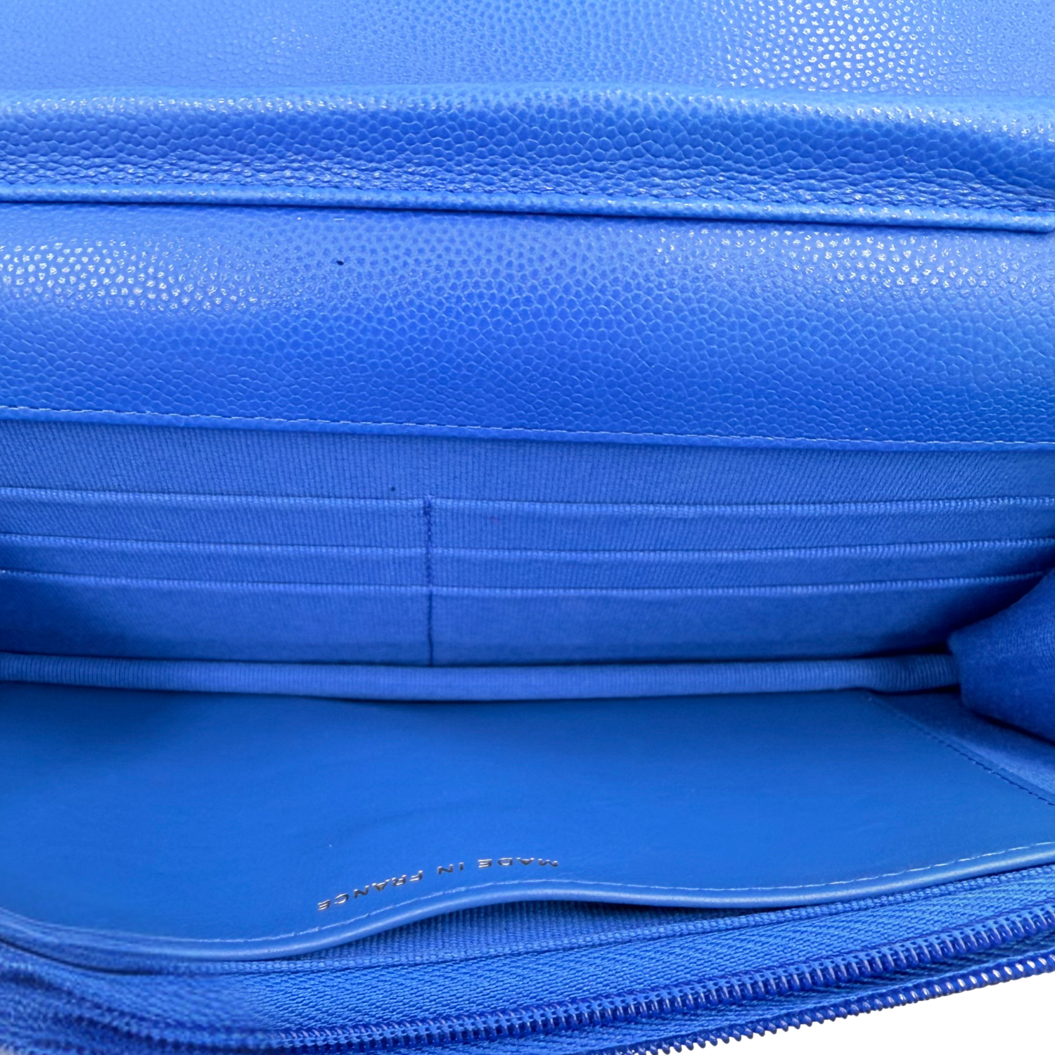 Chanel Classic Caviar Wallet on Chain Royal Blue