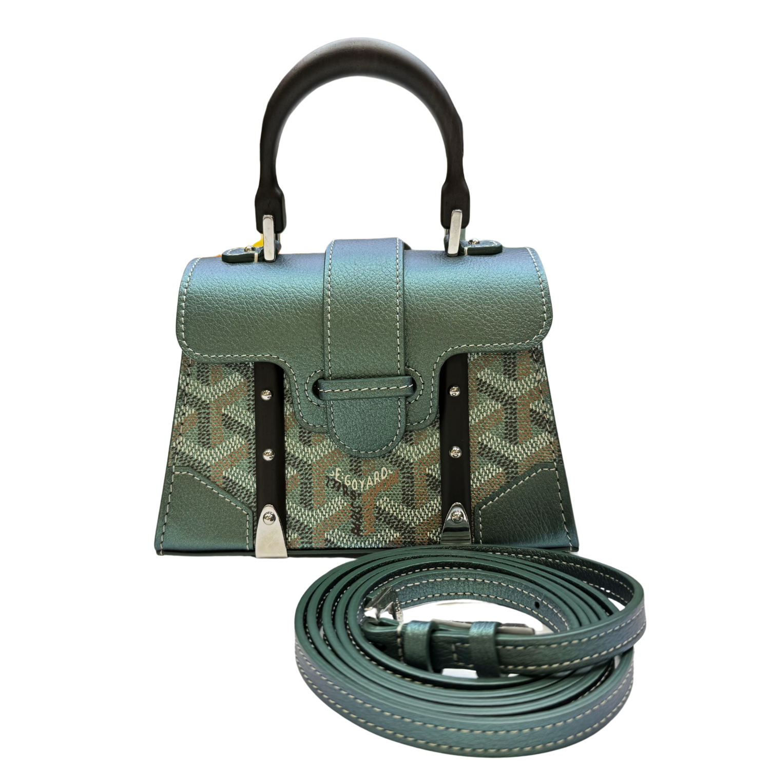 Goyard Saïgon Structuré Nano Bag Pearly Green