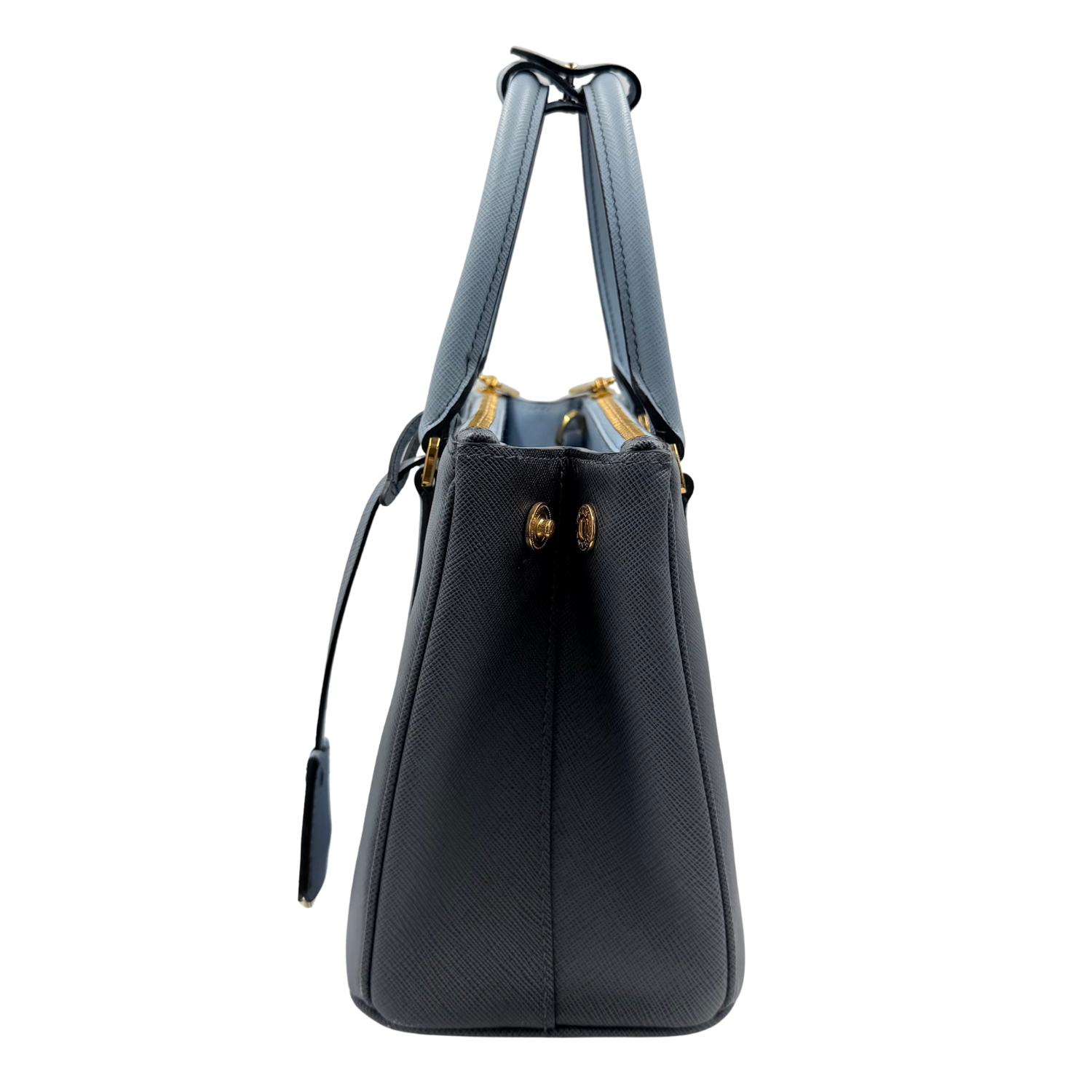Small Ombre Saffiano Galleria Bag Blue