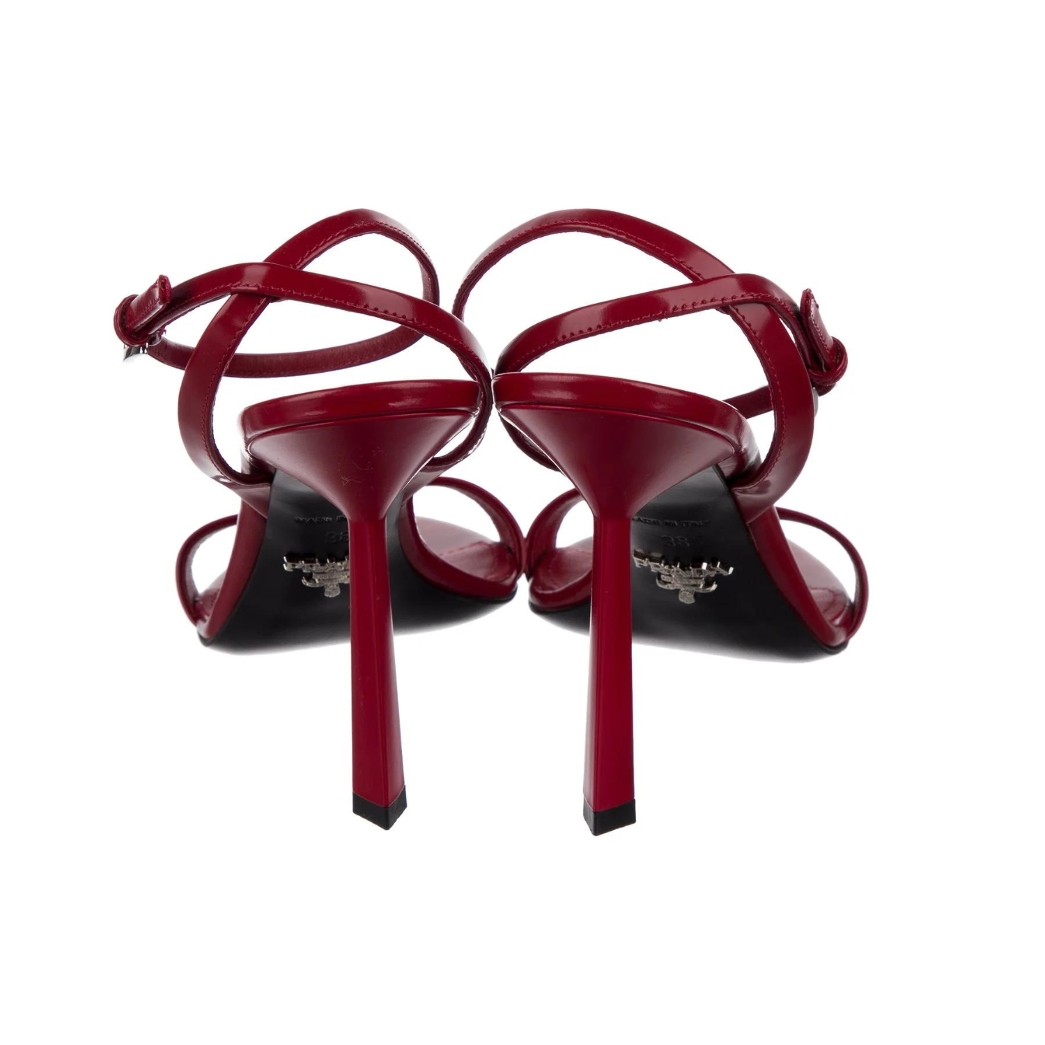 Prada Red Leather High Heels