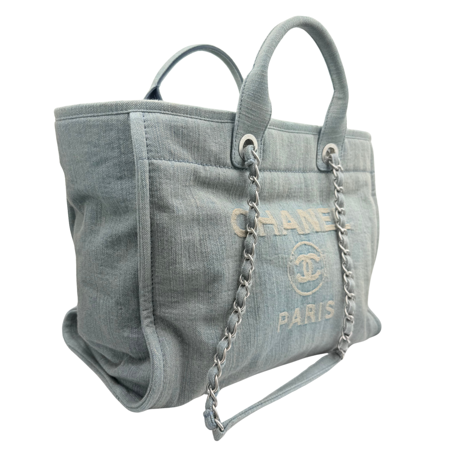 Chanel Medium Deauville Tote Grey