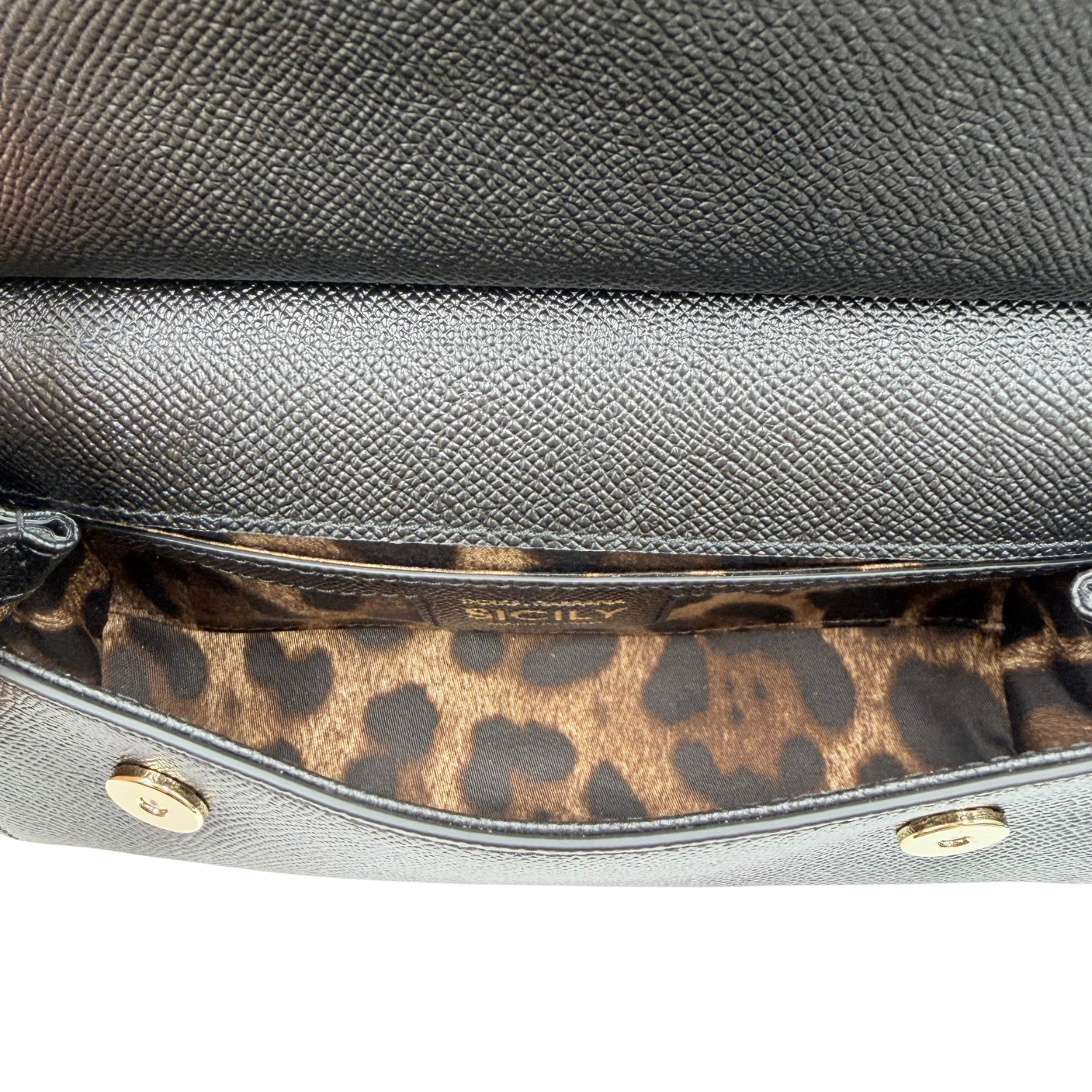 Dolce & Gabbana Small Sicily Handbag Black