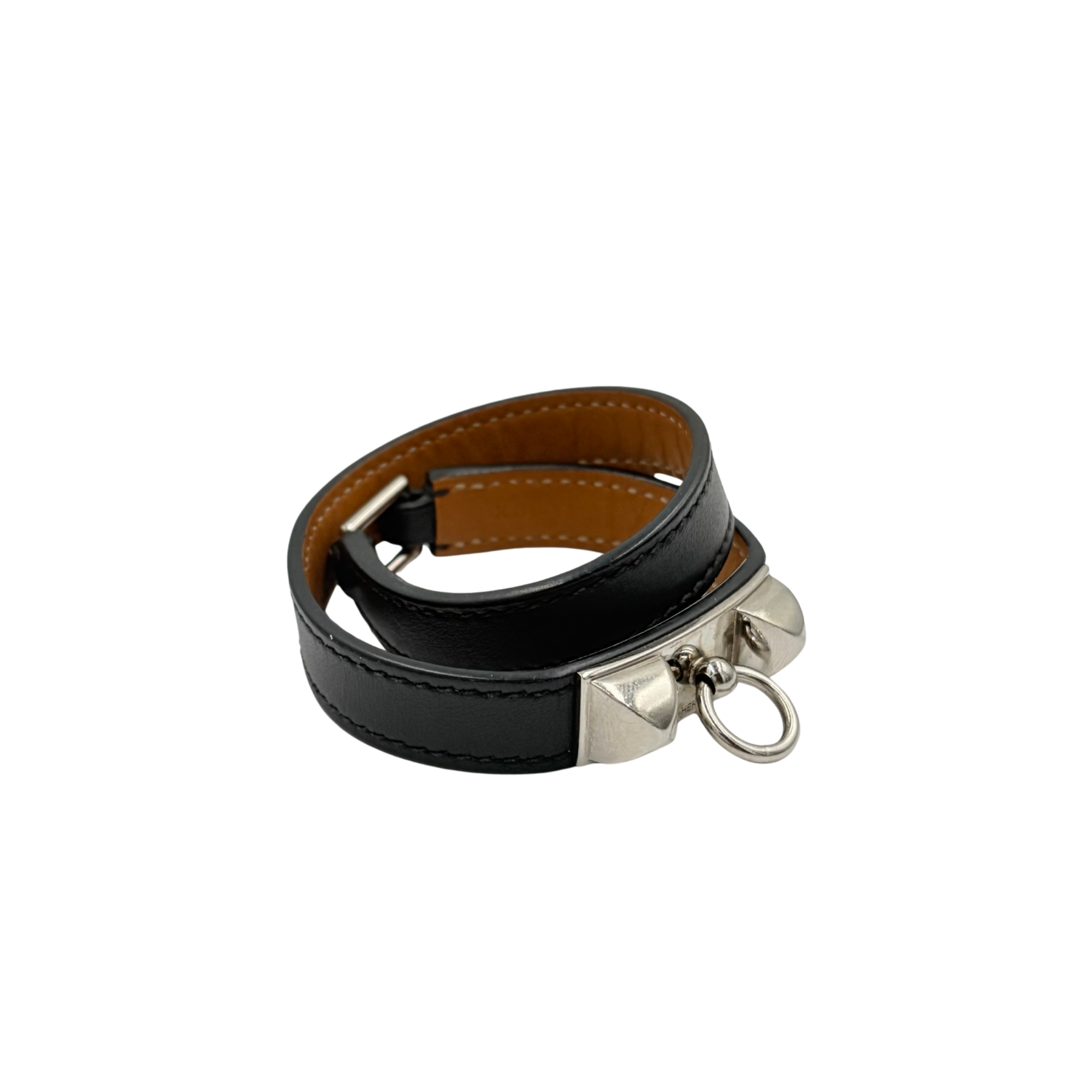 Hermès XS Rivale Double Tour Bracelet Black