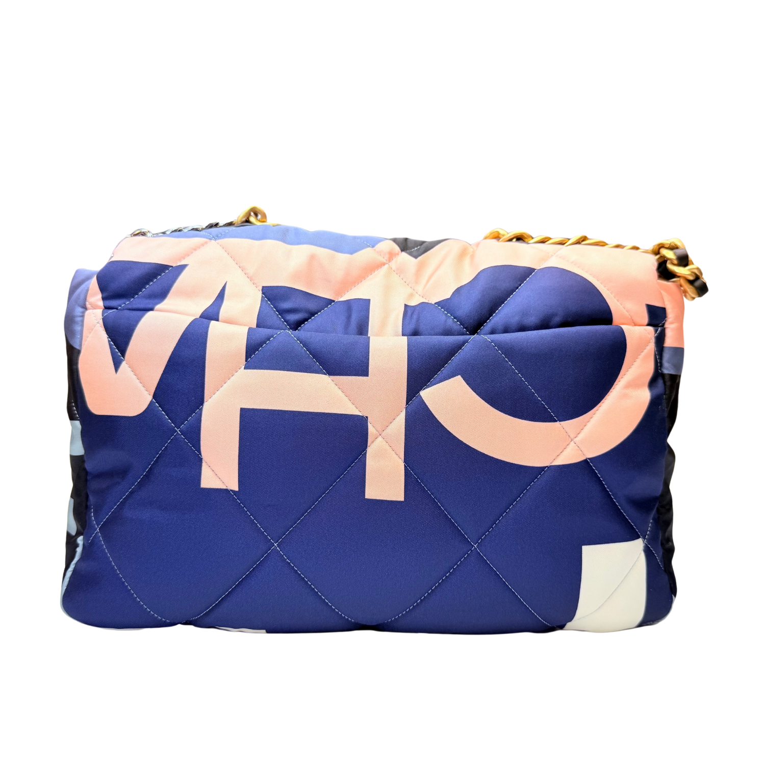 Chanel Maxi 19 Silk Flap Bag