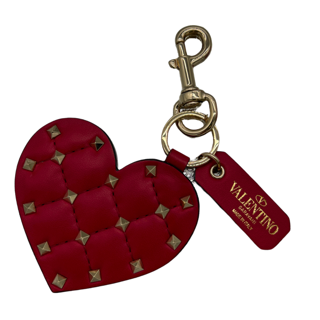 Valentino Rockstud Heart Bag Charm