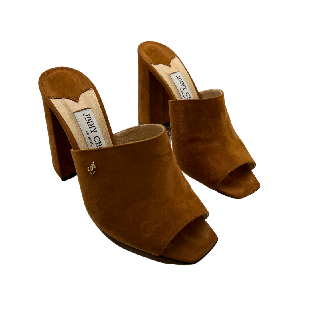 Jimmy Choo Suede Baia 100 Mules