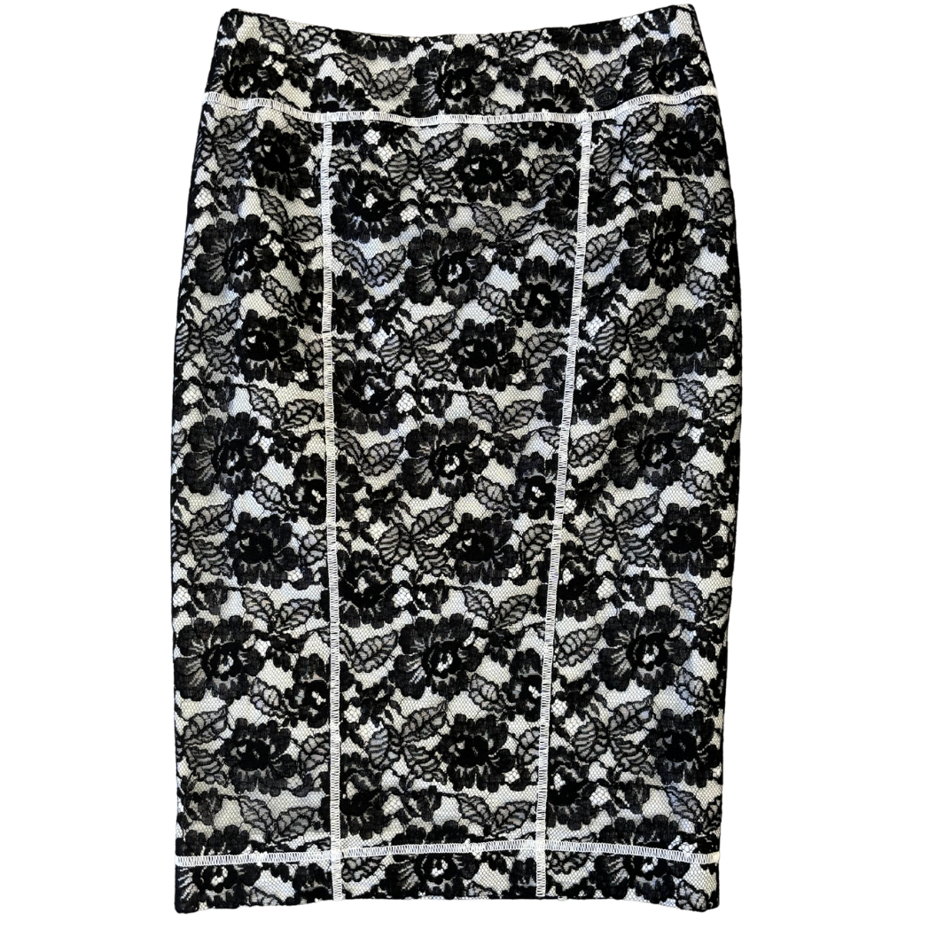 Chanel Lace Skirt Set Two-Piece