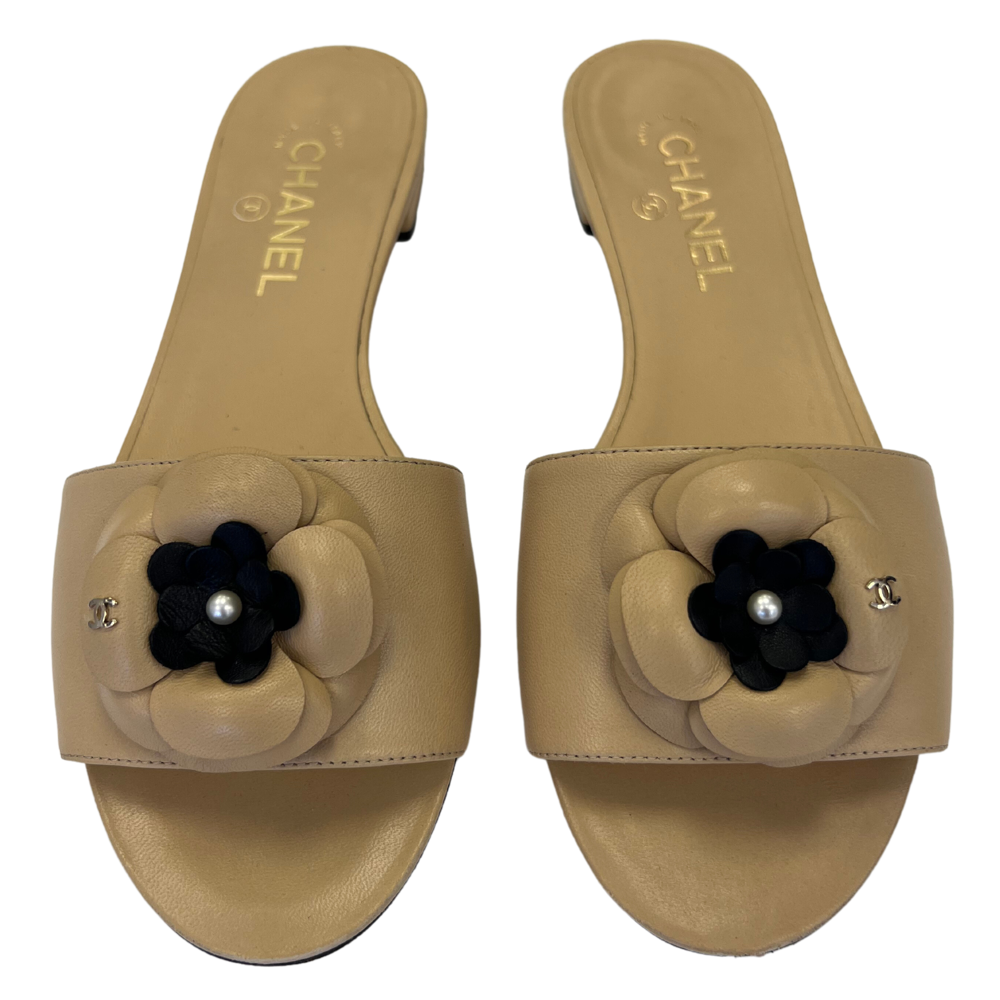 Chanel Camellia Flats