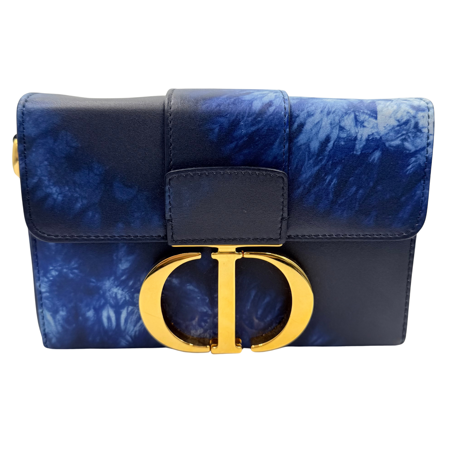 Christian Dior Micro Leather 30 Montaigne Tie-Dye Blue