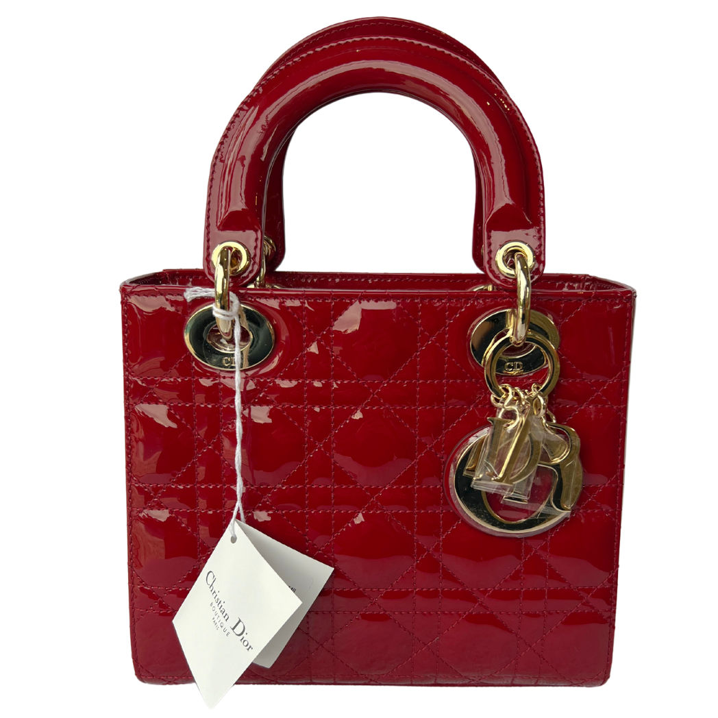 Lady Dior (Small) Cherry Red