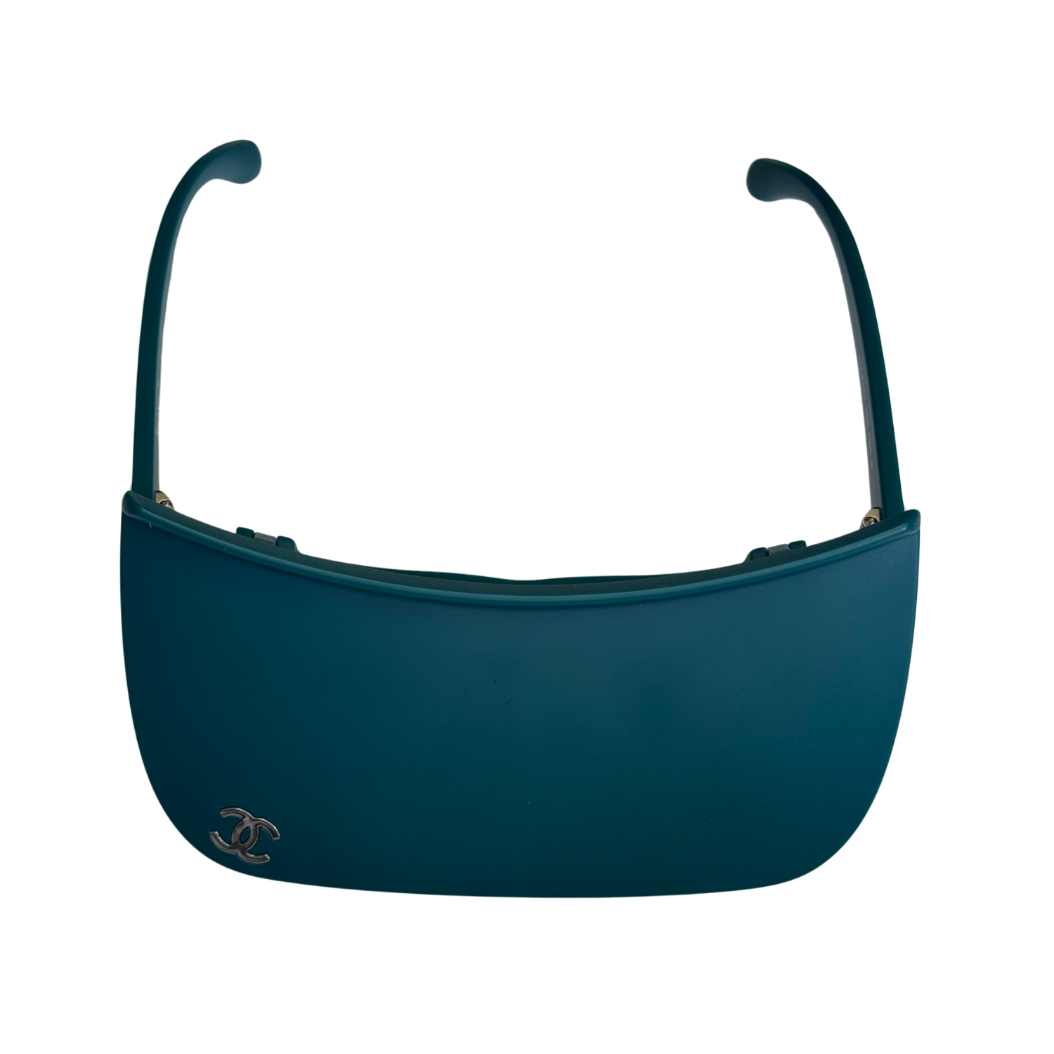 Chanel 2021 Cruise Collection Green Visor Sunglasses