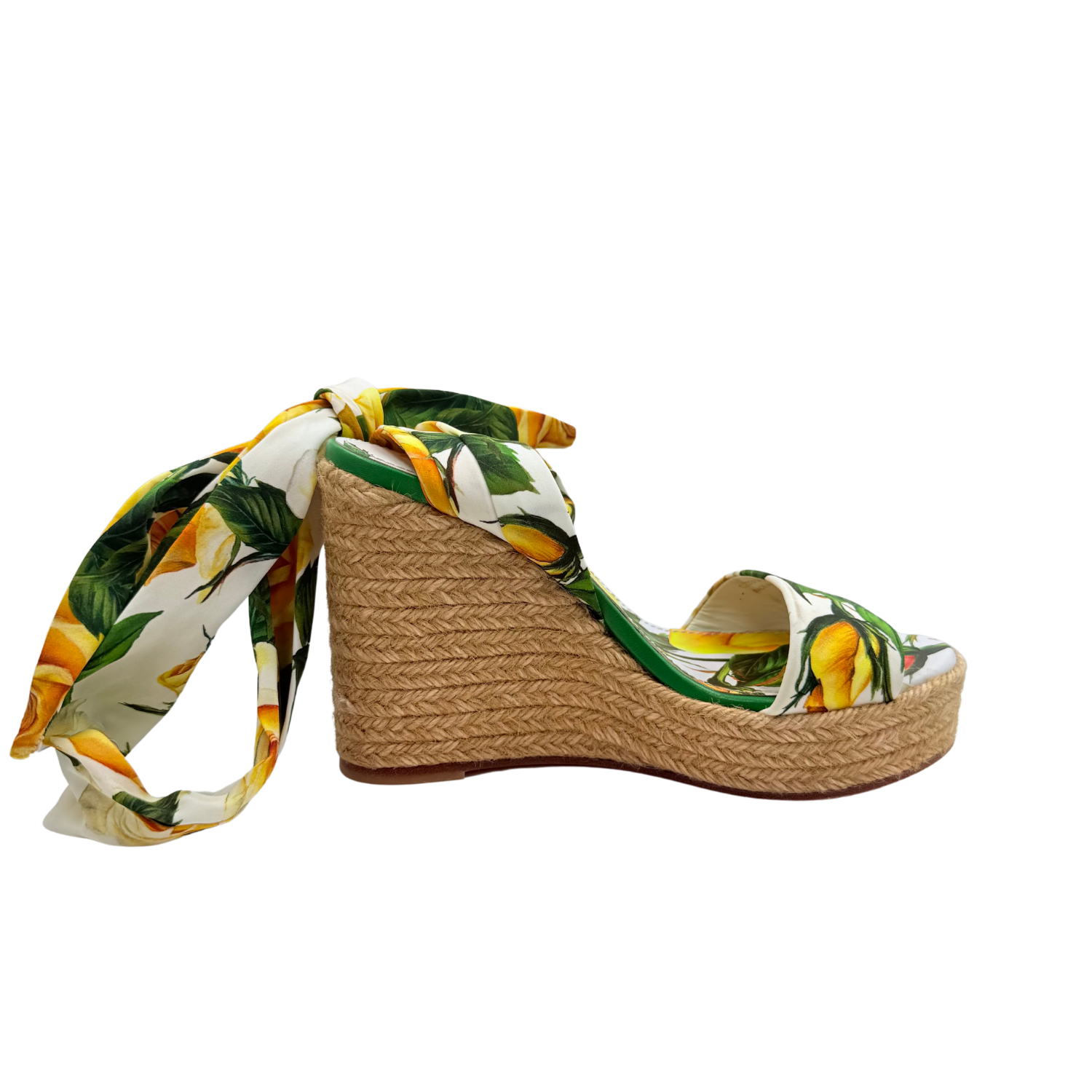 Dolce & Gabbana Lolita Platform Espadrille Wedge Sandals