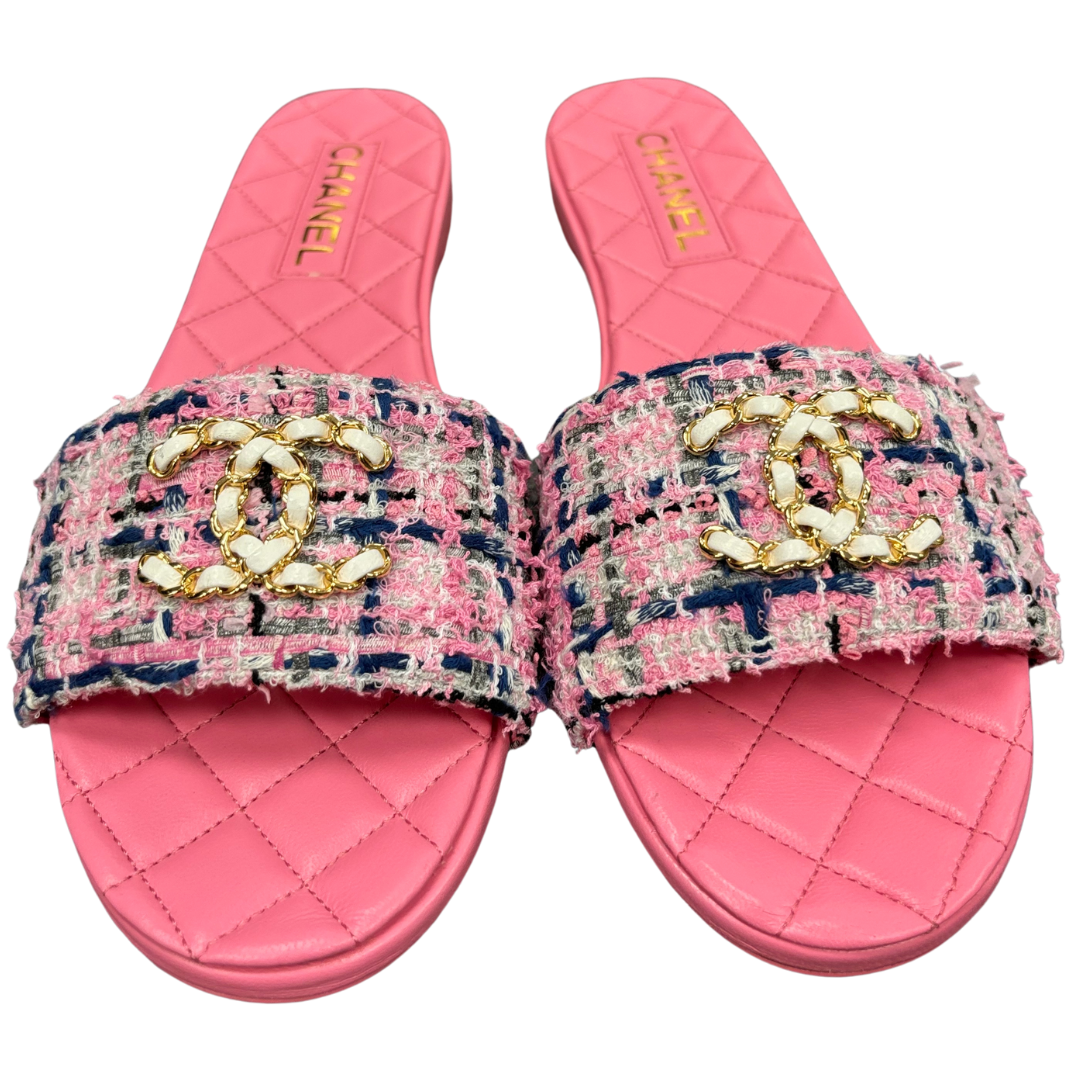 Chanel Tweed Sandal